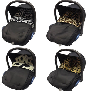 Animal Print Car Seat Footmuff / Cosy Toes Compatible with Doona - Fits All Models   