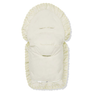 Broderie Anglaise Car Seat Footmuff / Cosy Toes Compatible with Doona   