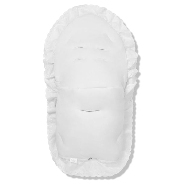 Broderie Anglaise Car Seat Footmuff / Cosy Toes Compatible with Doona   