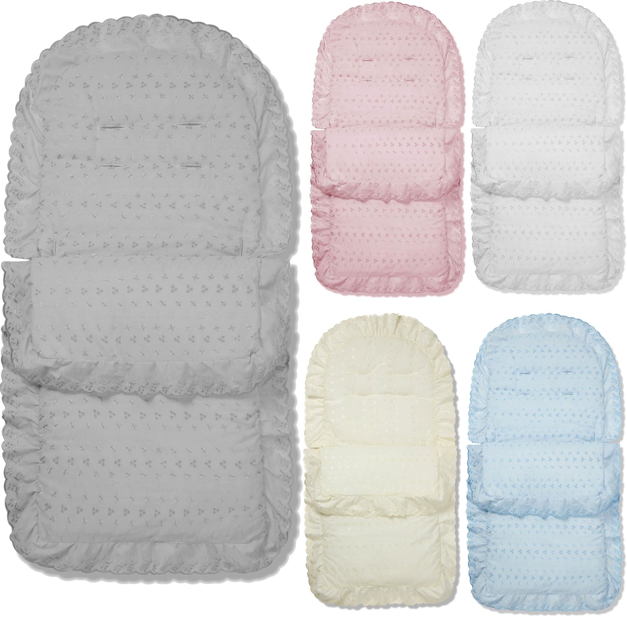 Universal Broderie Anglaise Pushchair Footmuff / Cosy Toes - Fits All Pushchairs / Prams And Buggies - For Your Little One