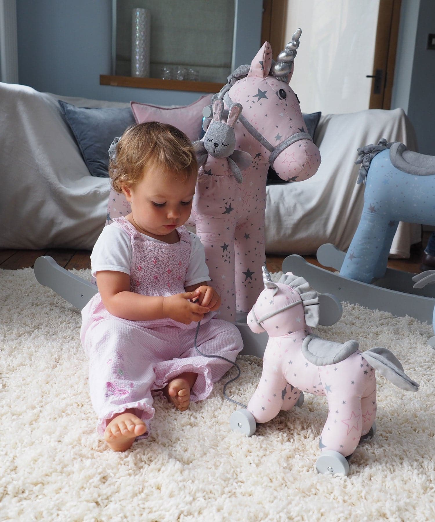 Little Bird Told Me Celeste Unicorn Pull Along Toy - For Your Little One
