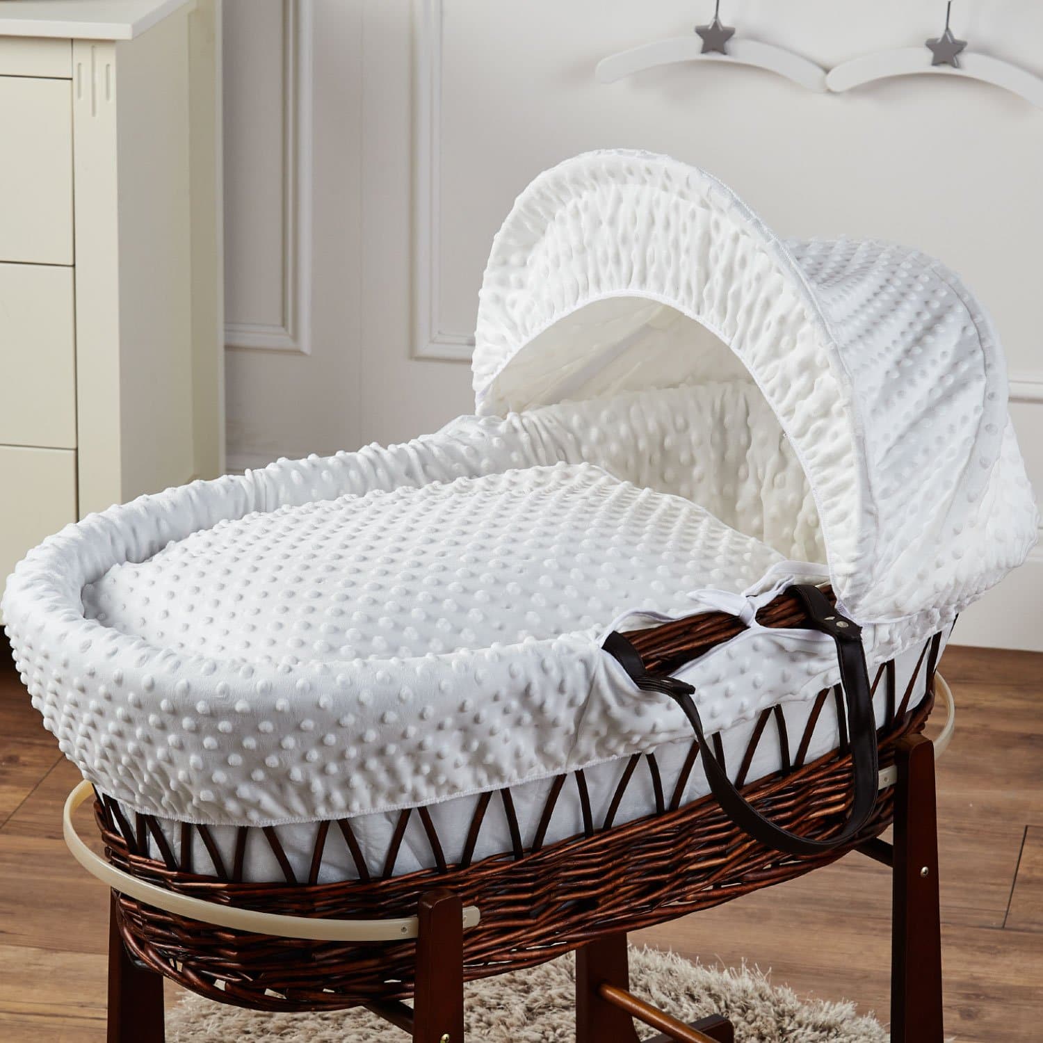 Dark wicker hot sale moses basket