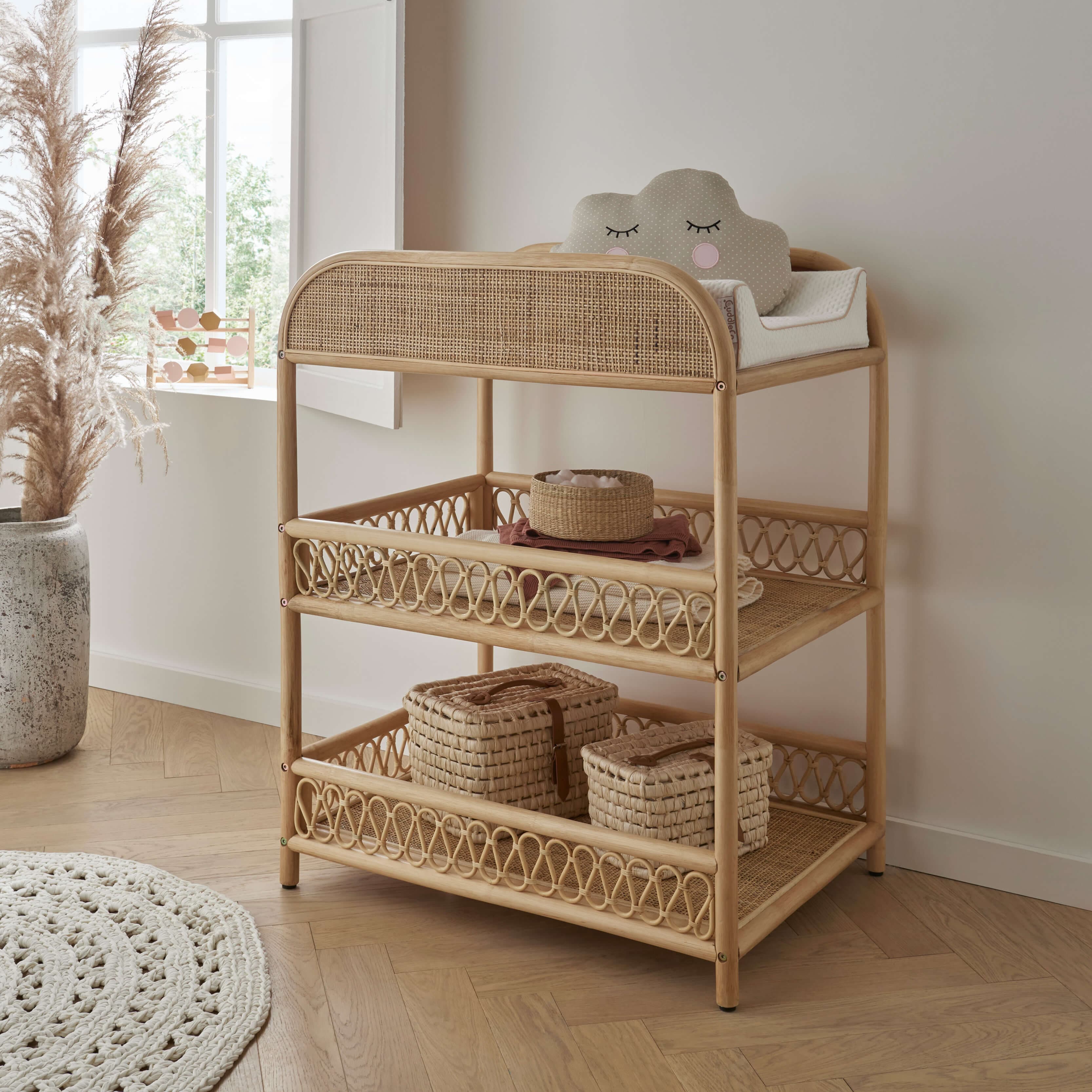 Cuddleco Aria 2 Piece Nursery Furniture Set - Rattan - For Your Little One