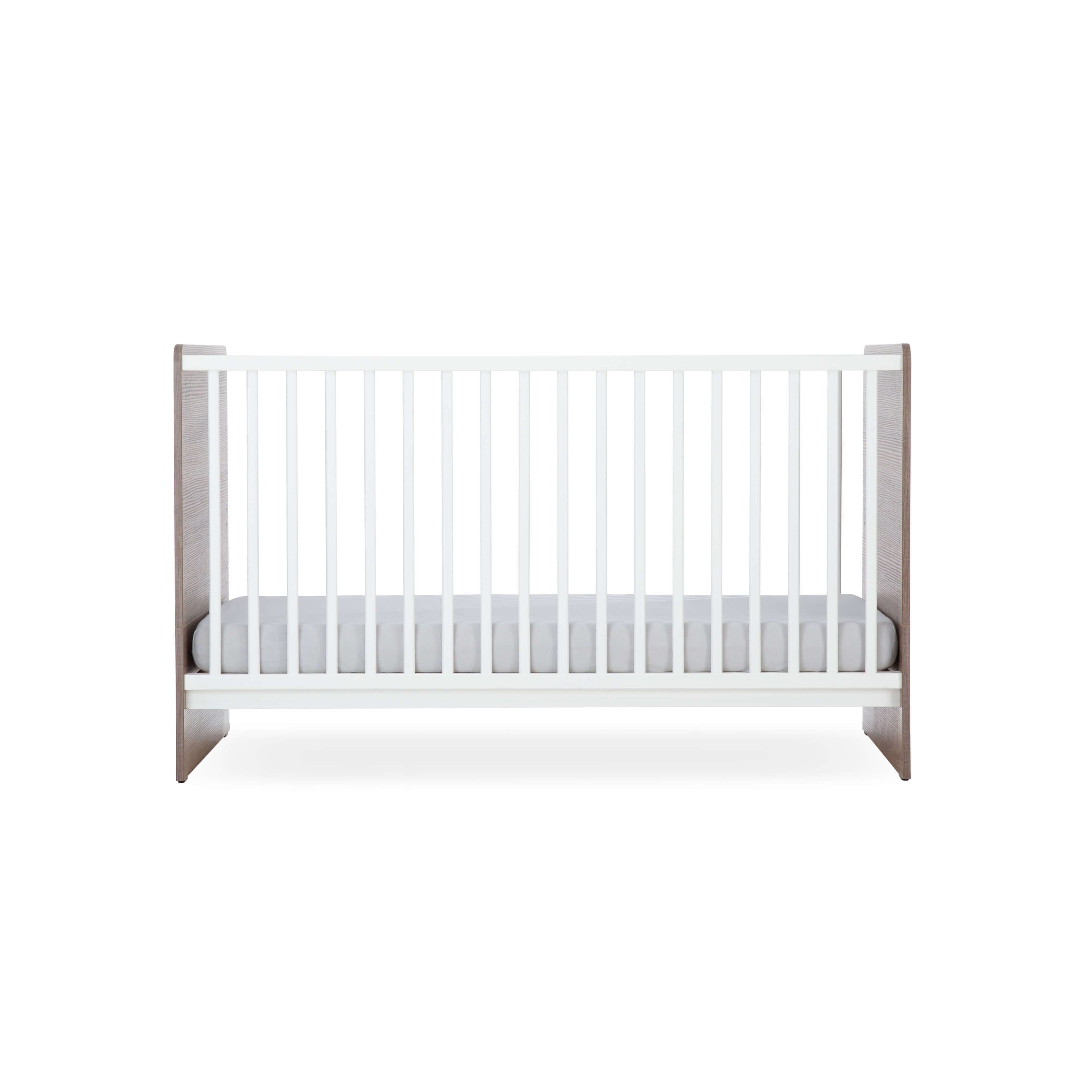 Cuddleco Enzo 3 Piece Nursery Furniture Set - Truffle Oak & White -  | For Your Little One
