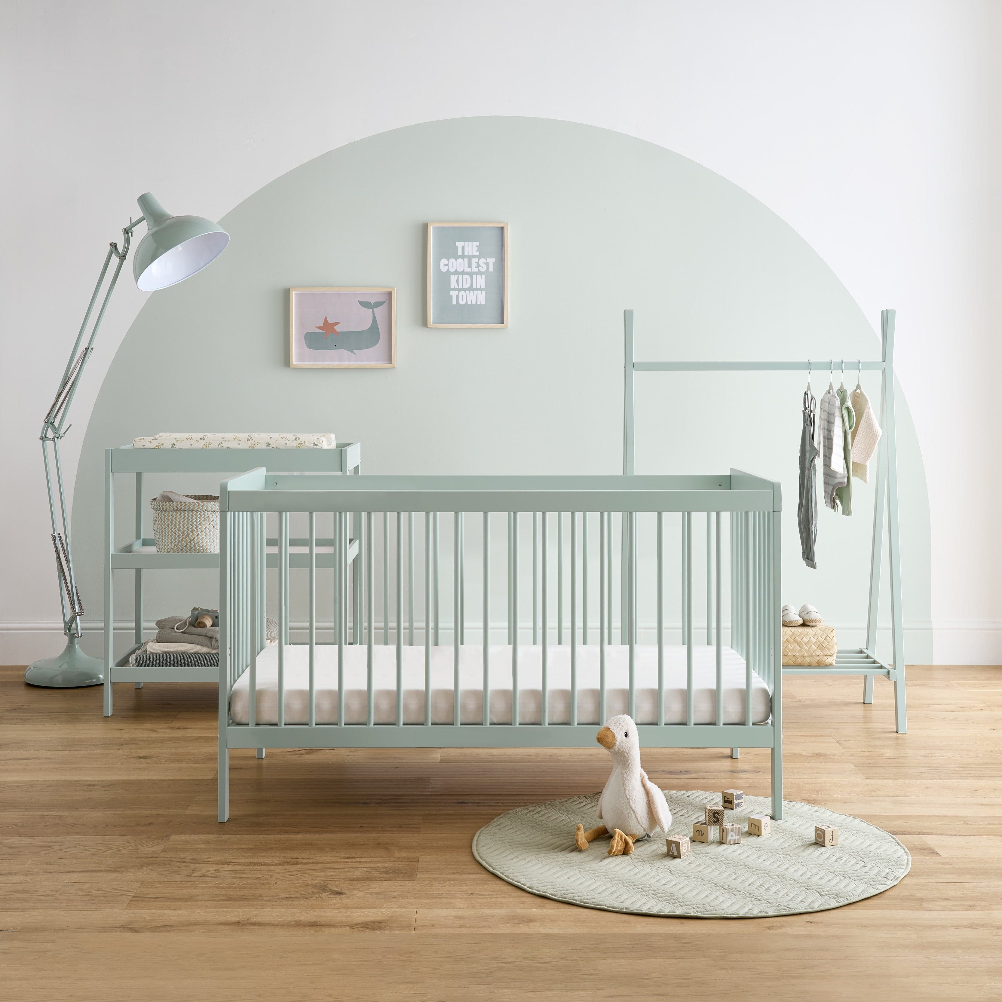 Cuddleco Nola 3 Piece Nursery Furniture Set - Sage Green - For Your Little One