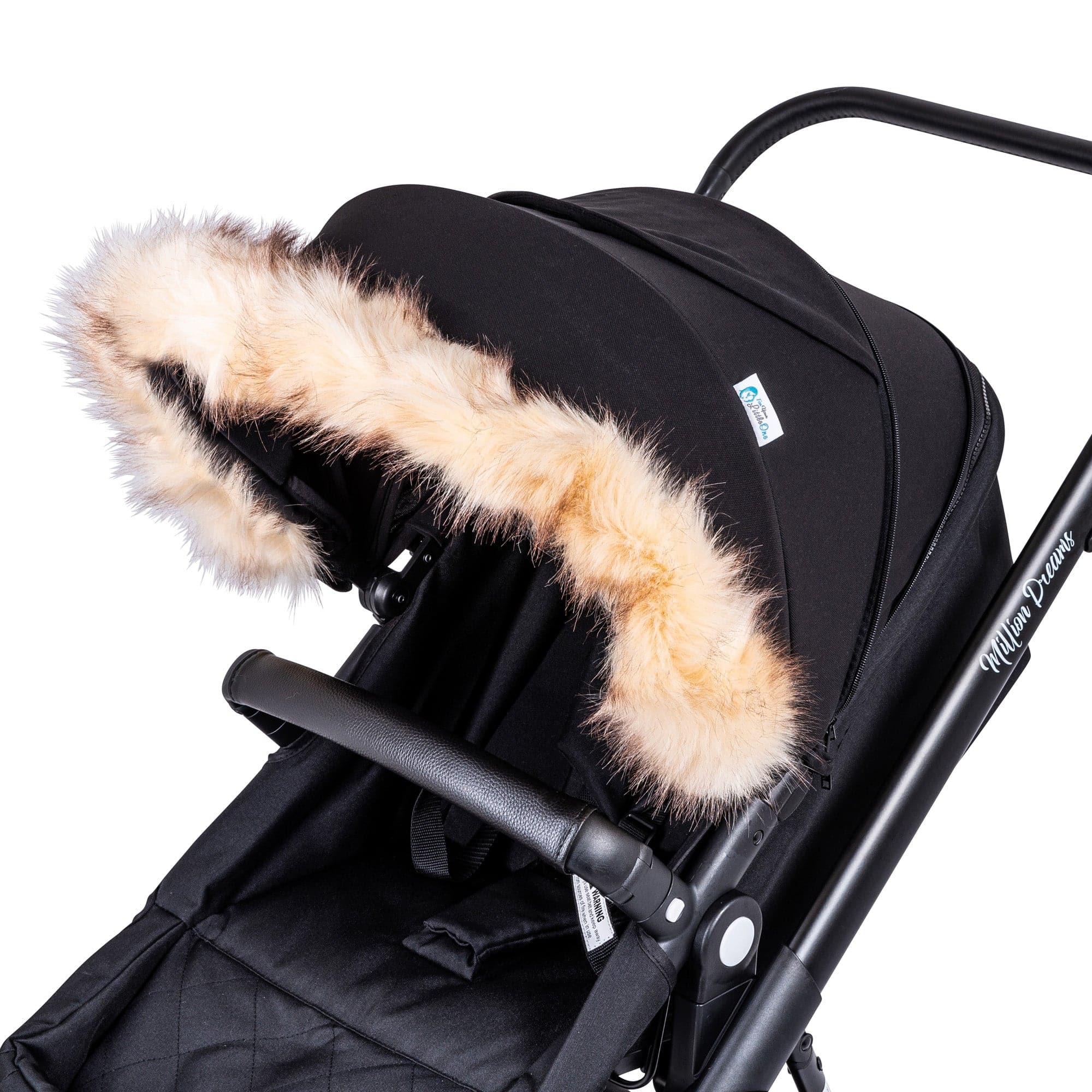 Pram Fur Hood Trim Attachment For Pushchair Compatible with Kinderkraft -  | For Your Little One