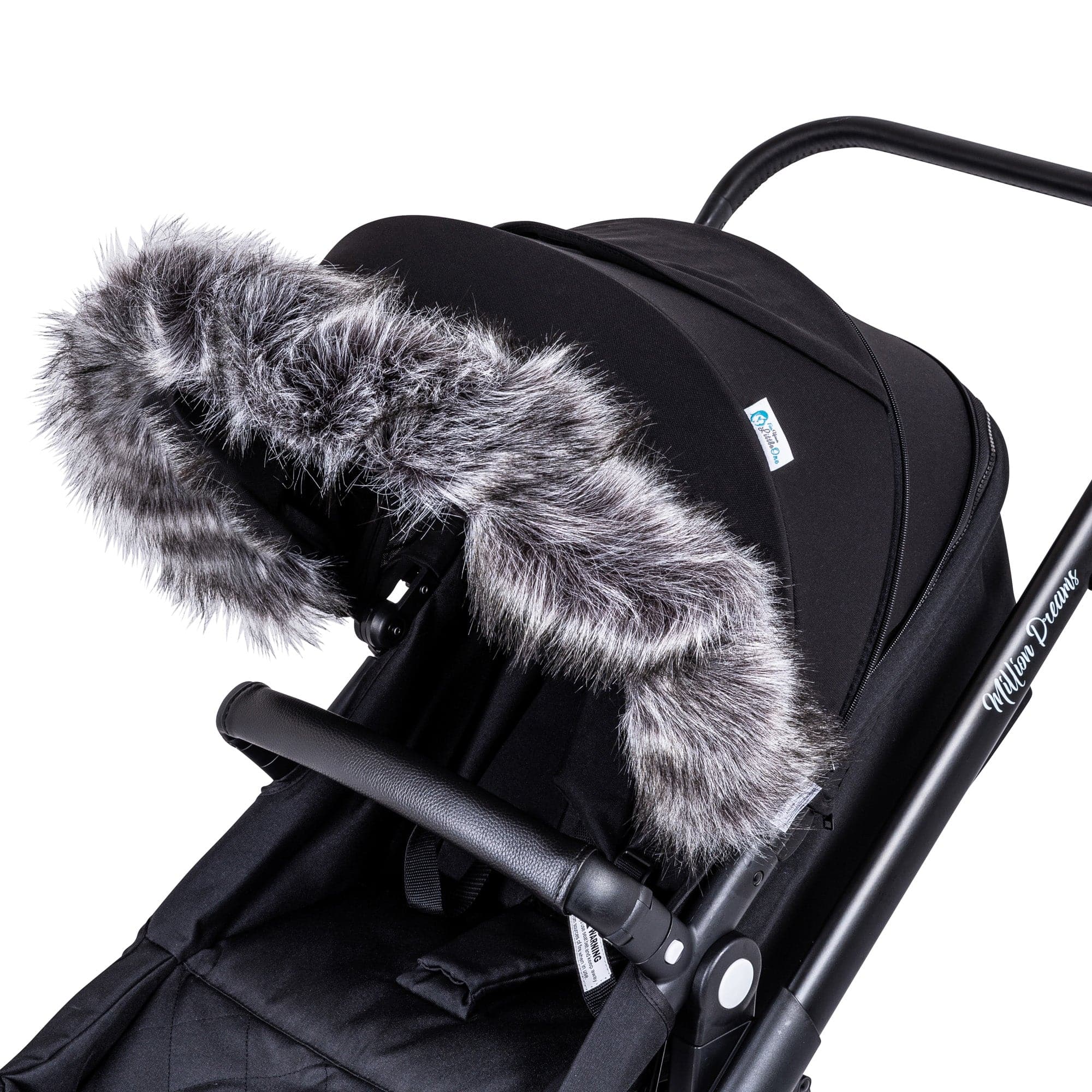 Pram Fur Hood Trim Attachment For Pushchair Compatible with Diono - For Your Little One
