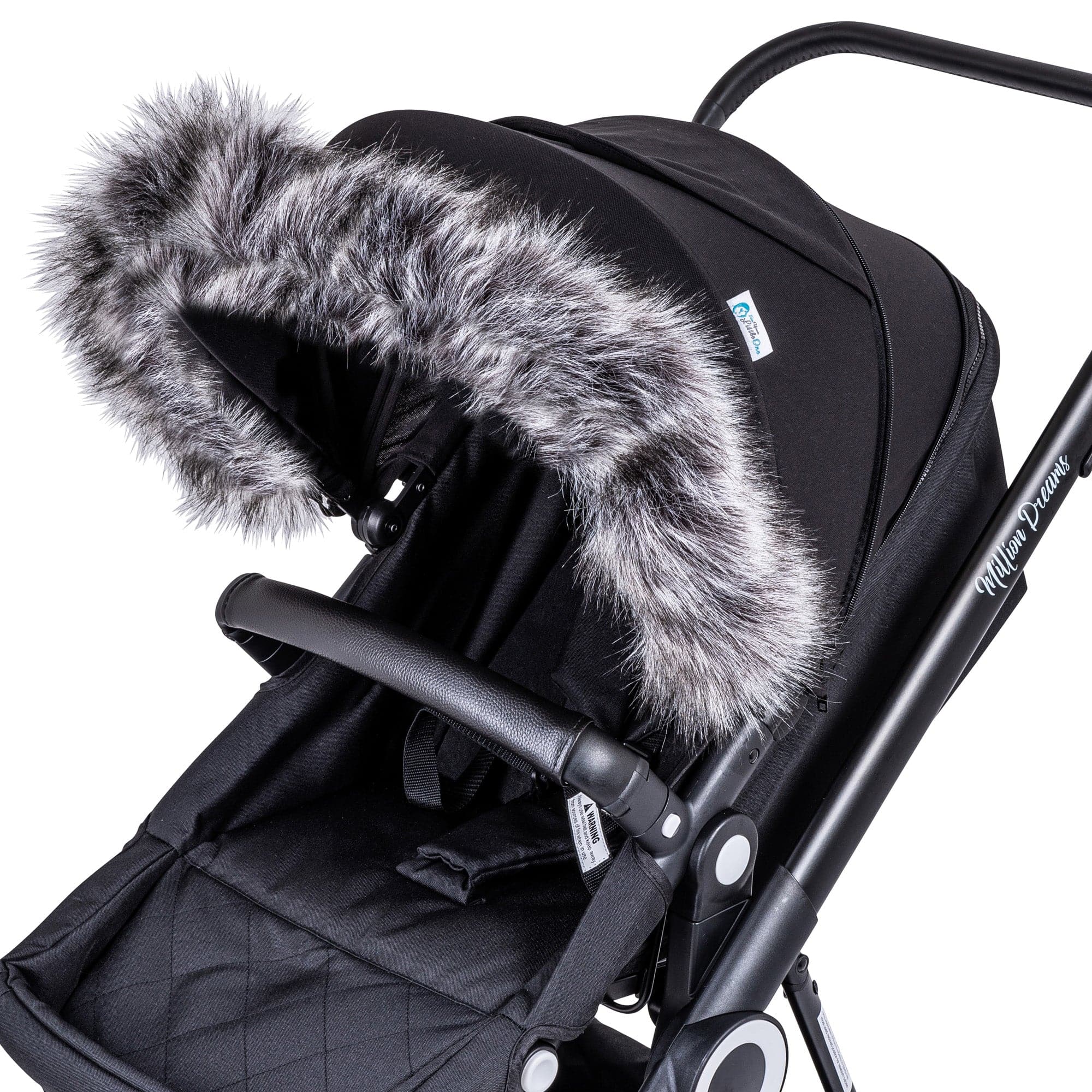 Pram Fur Hood Trim Attachment For Pushchair Compatible with Baby Elegance -  | For Your Little One