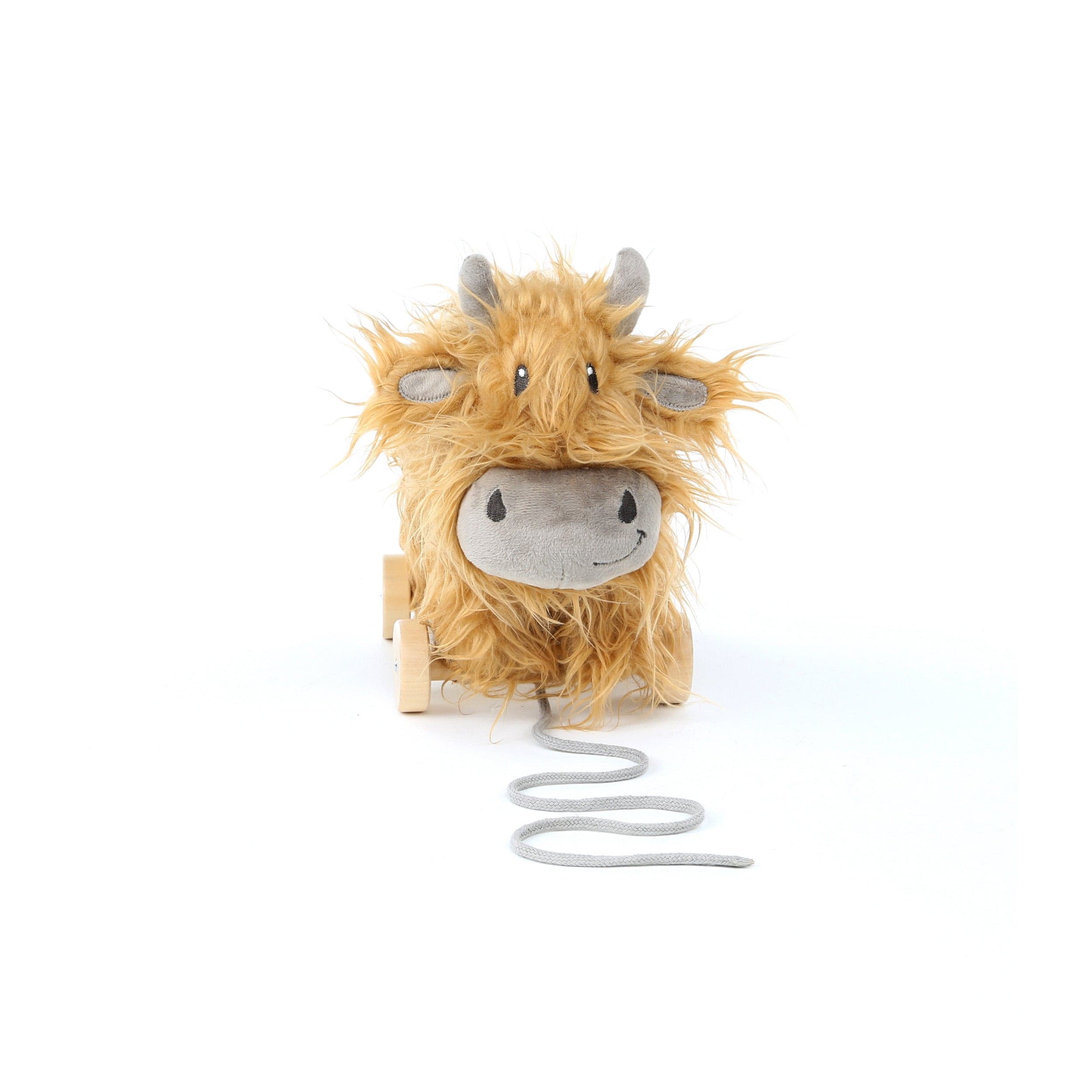 Little Bird Told Me Hubert Highland Cow Pull Along Toy -  | For Your Little One