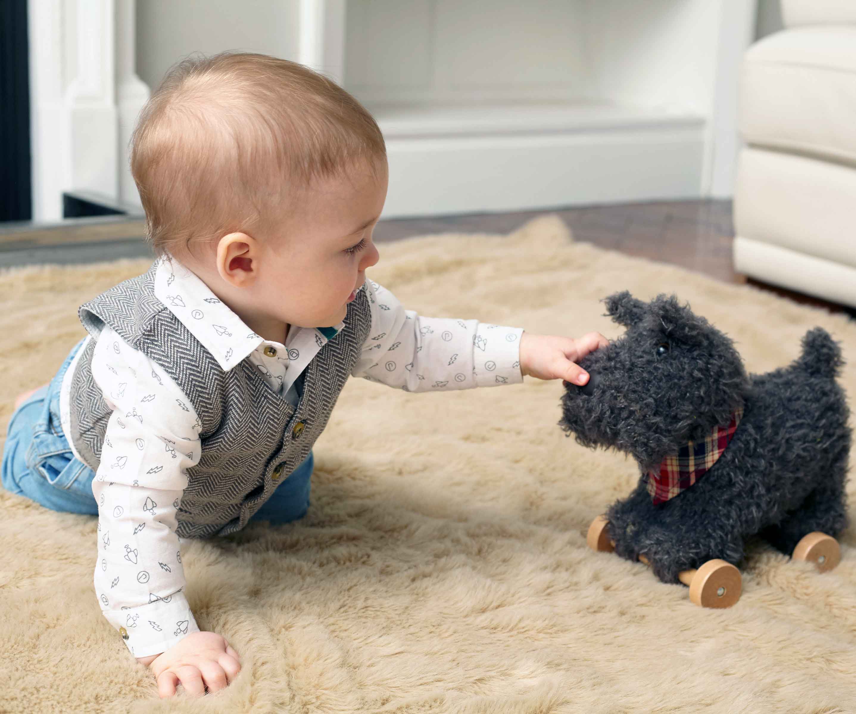 Little Bird Told Me Scottie Dog Pull Along Toy -  | For Your Little One