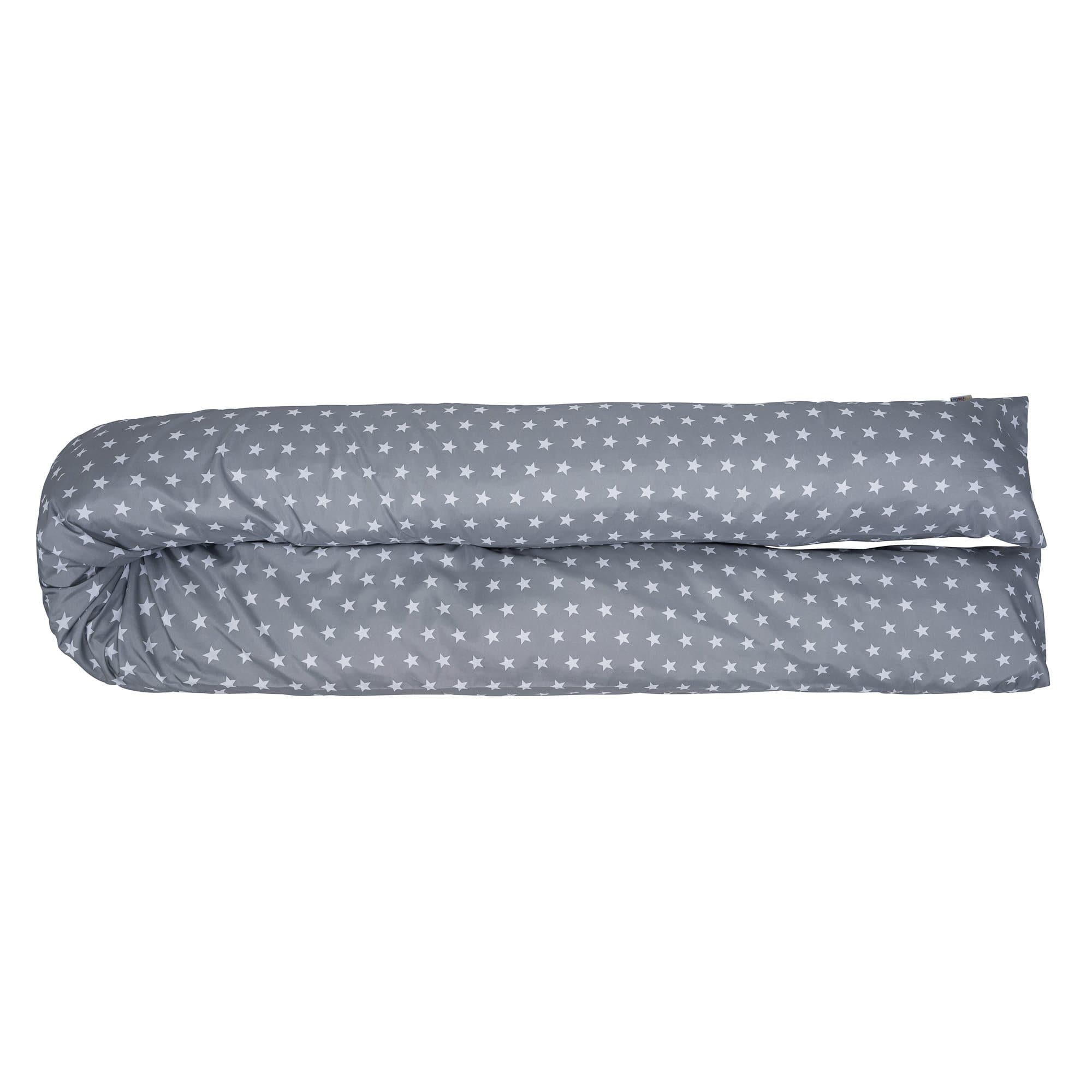 9 Ft Maternity Pillow And Case - Grey With White Stars -  | For Your Little One