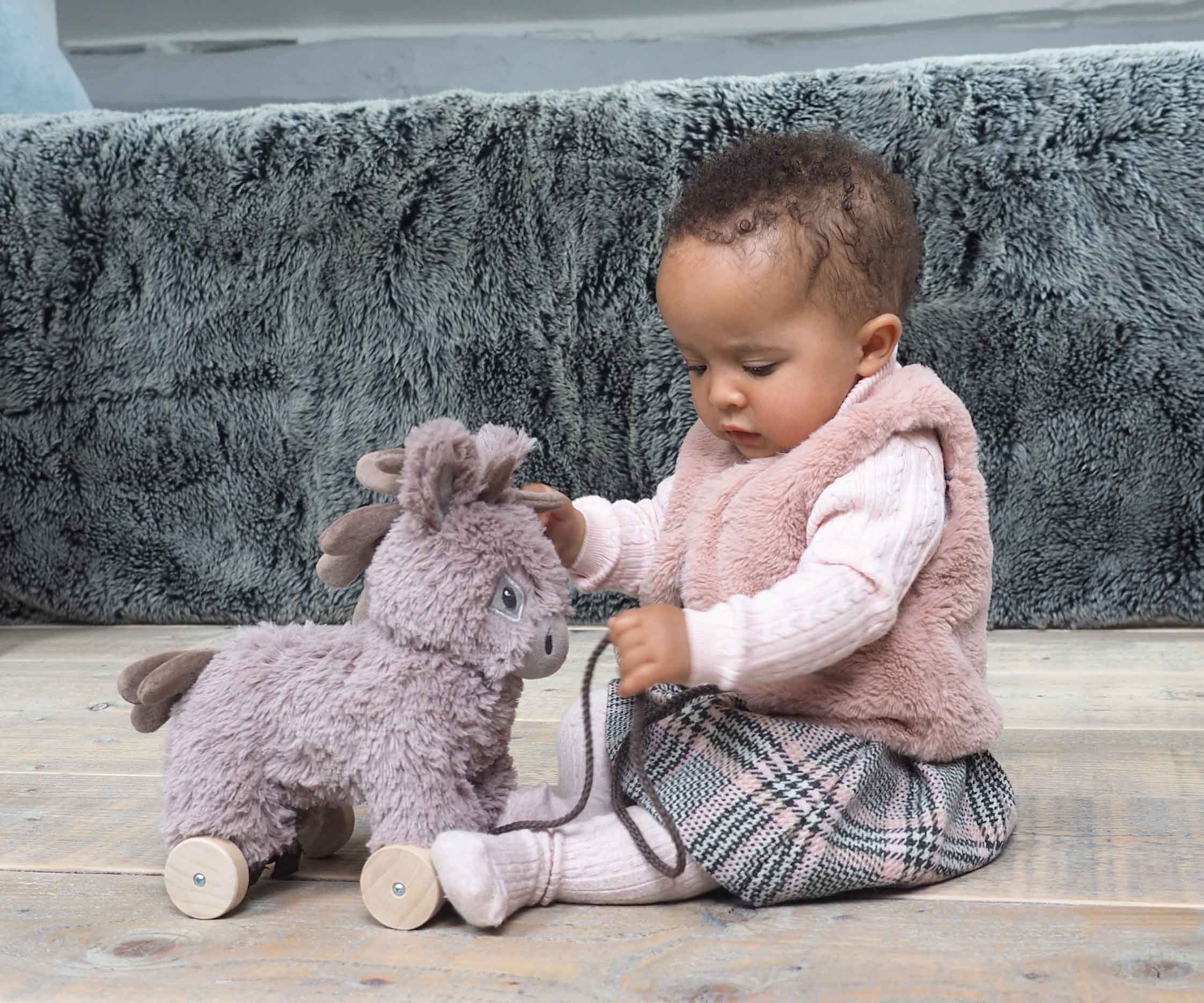 Little Bird Told Me Norbert Donkey Pull Along Toy - For Your Little One