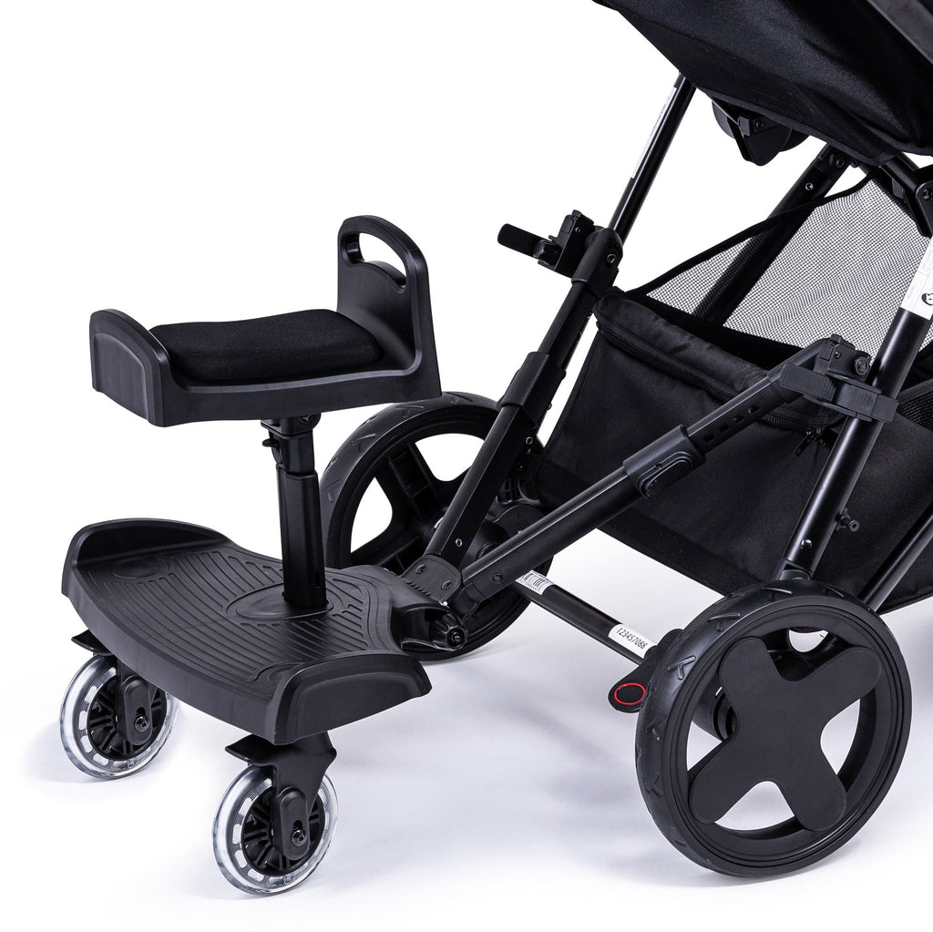 Combi double stroller with clearance car seat