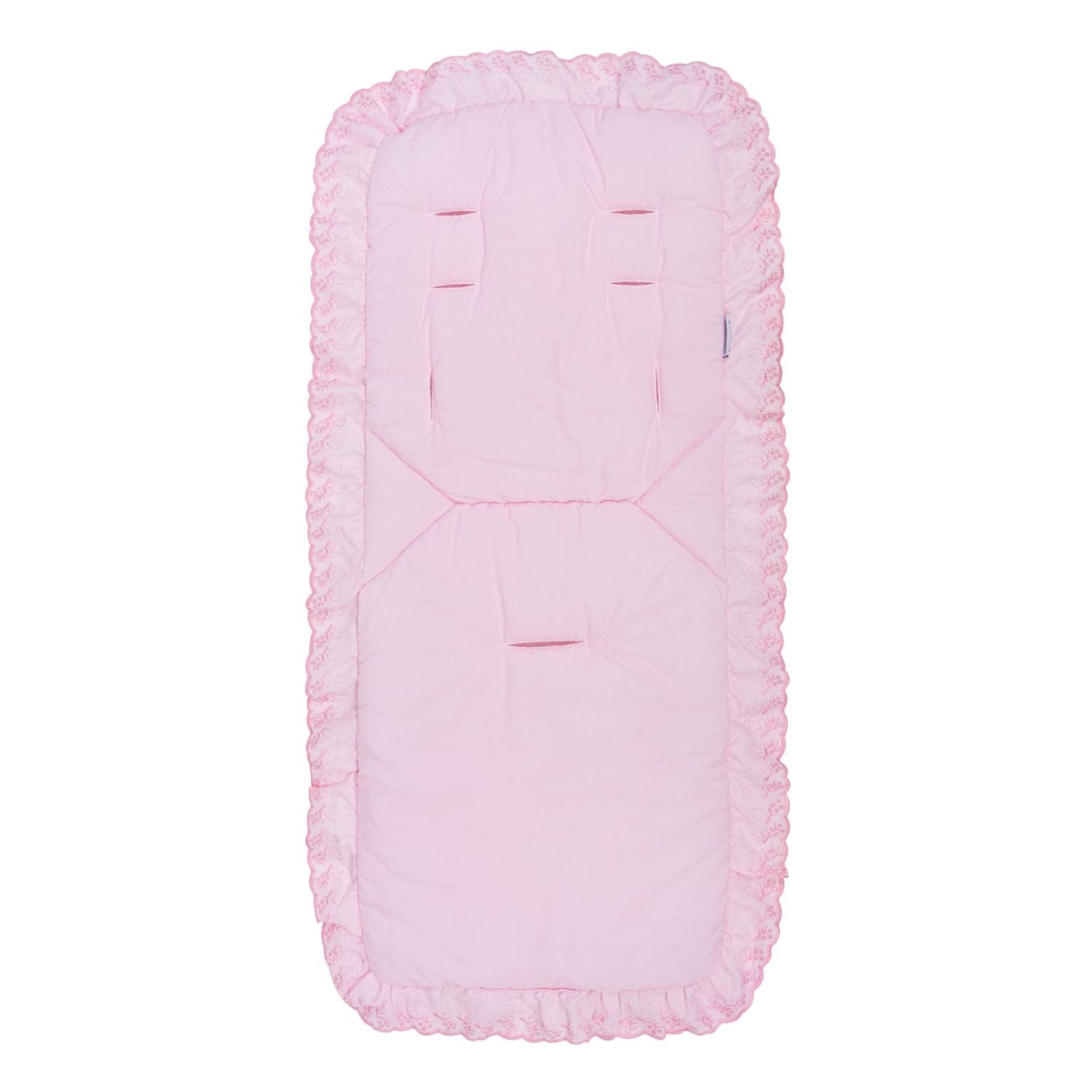Broderie Anglaise Pushchair Seat Liner Compatible with Bebe Confort - Fits All Models - Pink / Fits All Models | For Your Little One