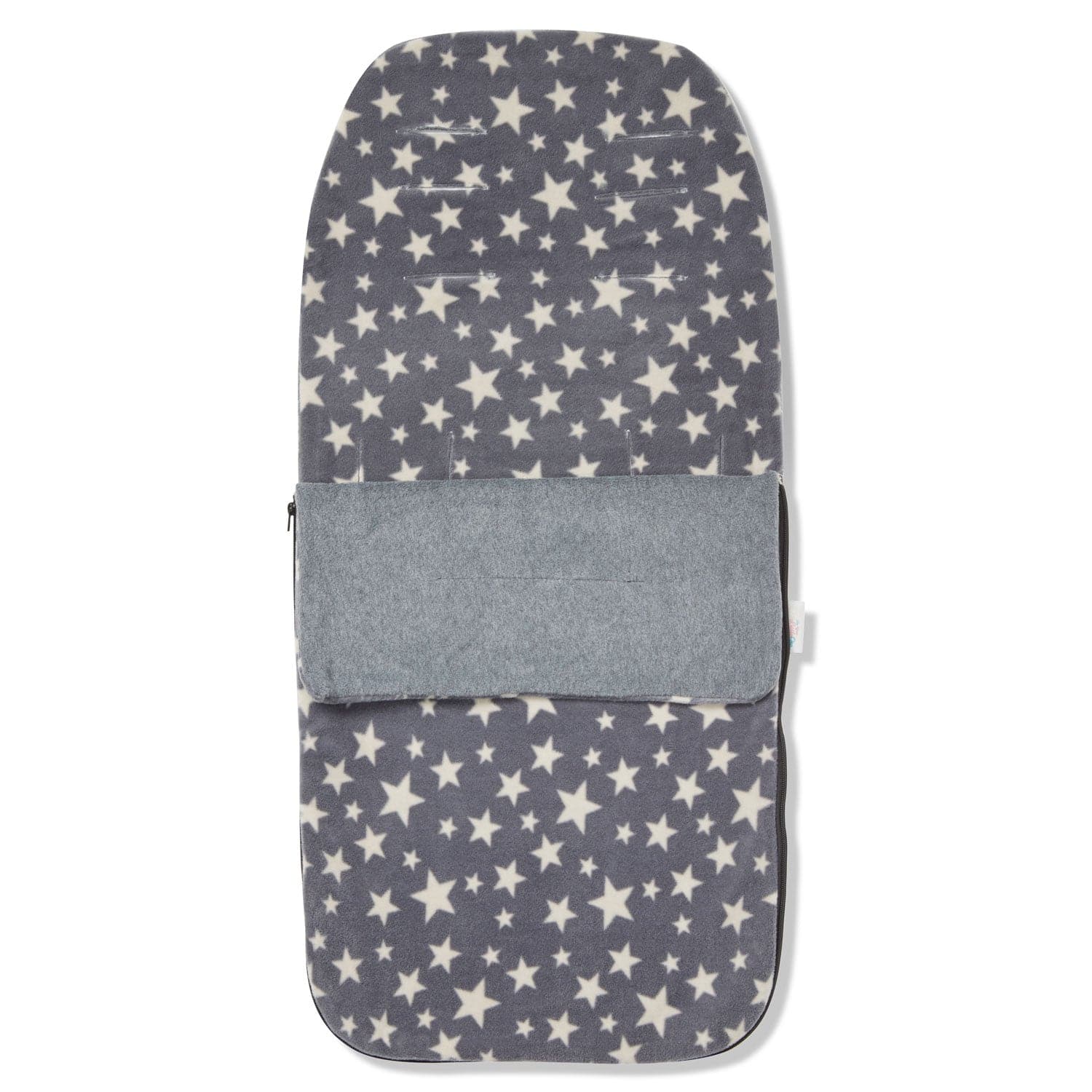 Snuggle Summer Footmuff Compatible with ABC Design - Grey with Cream Stars / Fits All Models | For Your Little One