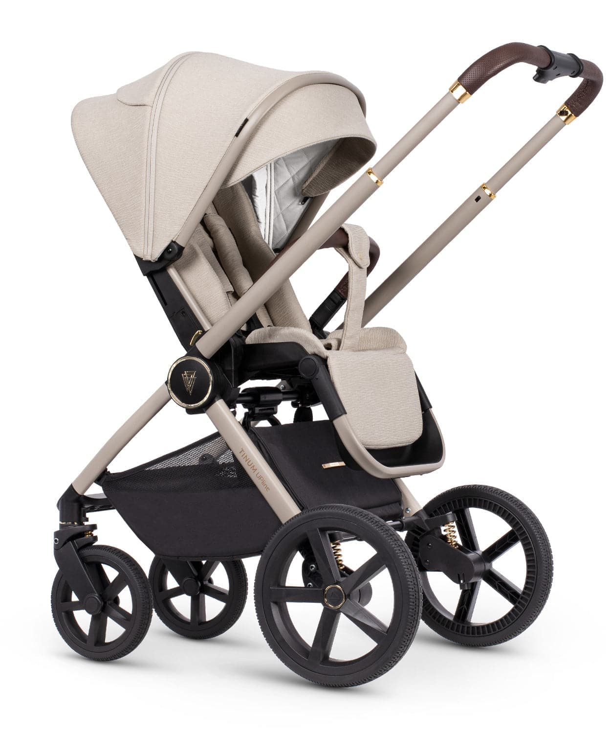 Venicci Tinum Upline 3 in 1 Travel System Bundle + Base - Stone Beige -  | For Your Little One