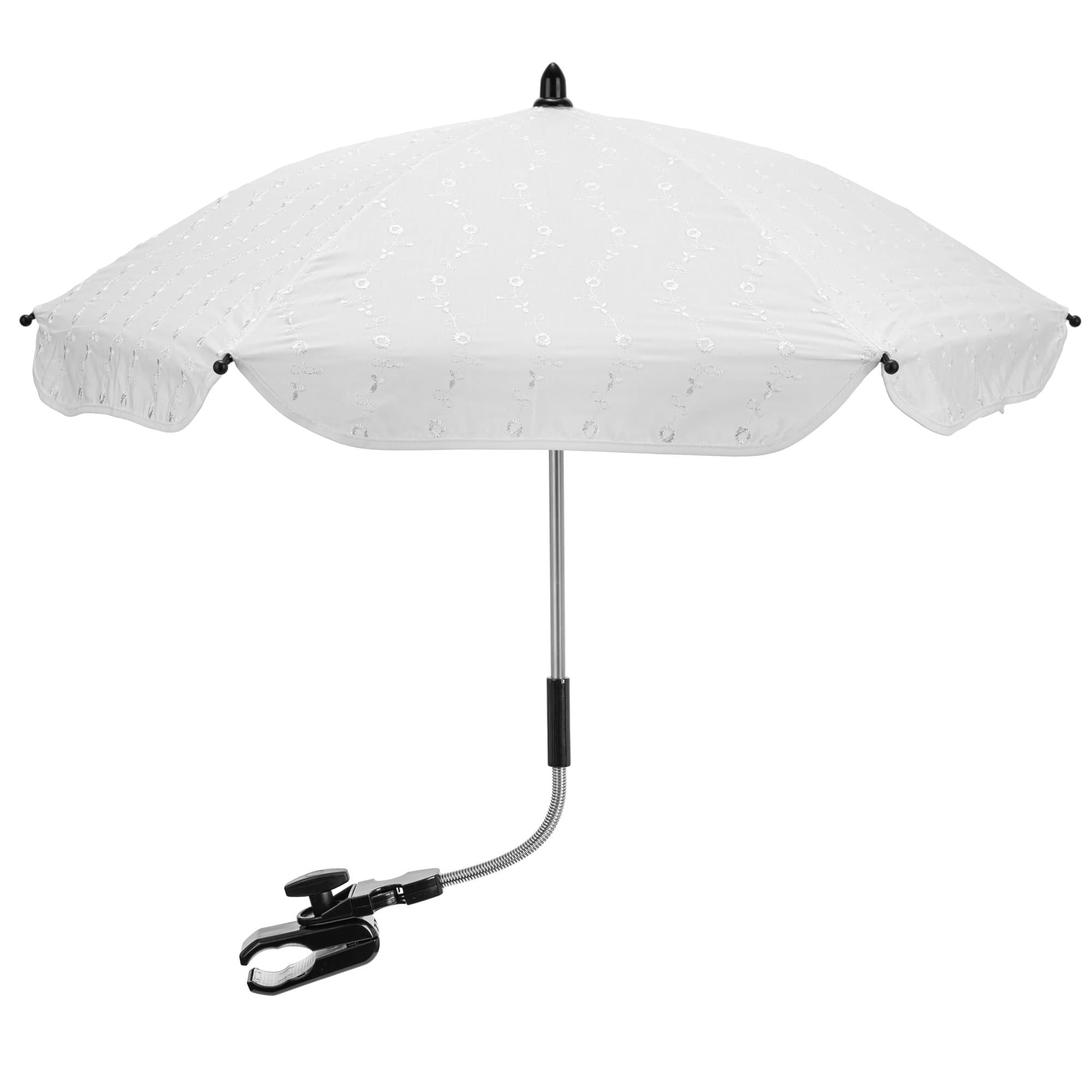Universal Broderie Anglaise Parasol - Fits All Pushchairs / Prams / Buggies - White / Fits All Models | For Your Little One