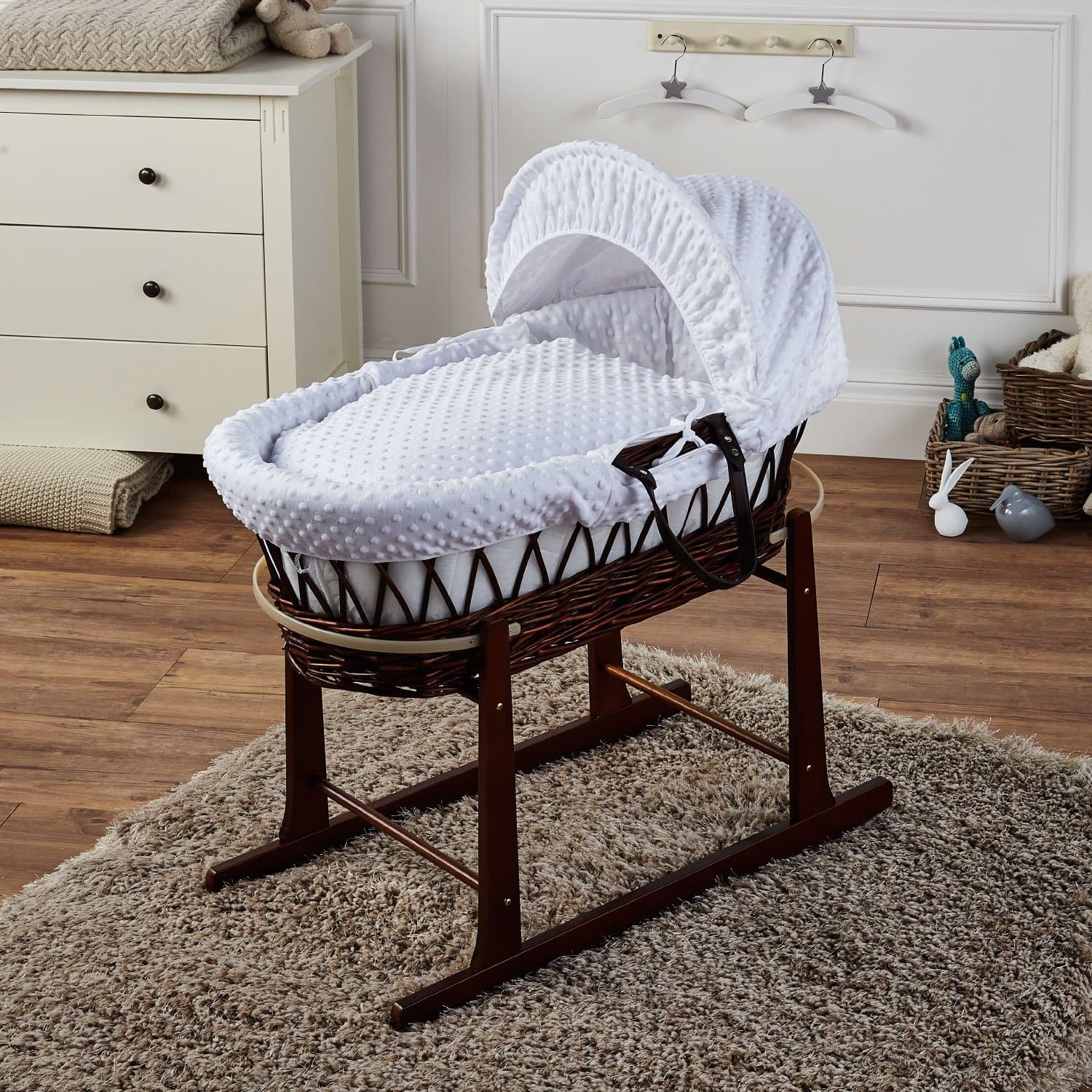 Wicker Baby Moses Basket With Stand -  | For Your Little One