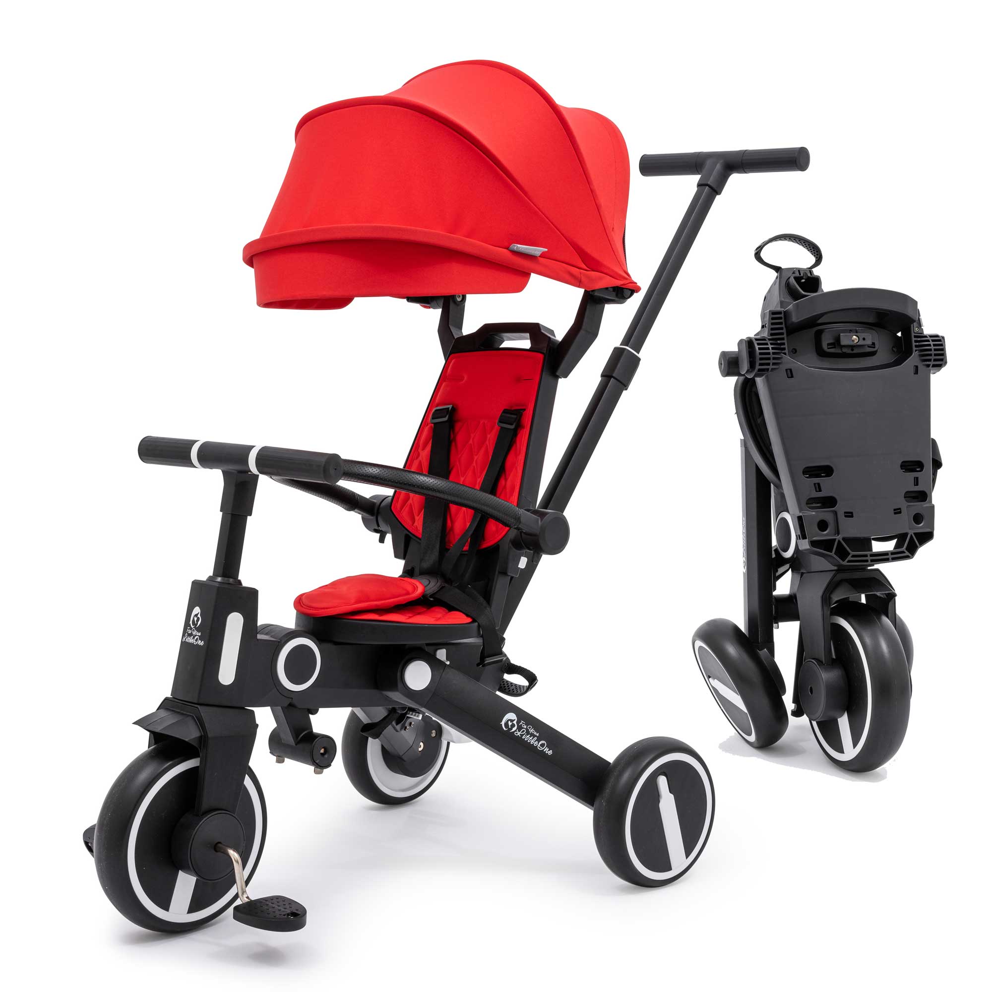 Foryourlittleone Xplor Foldable Trike - Fire Red - For Your Little One