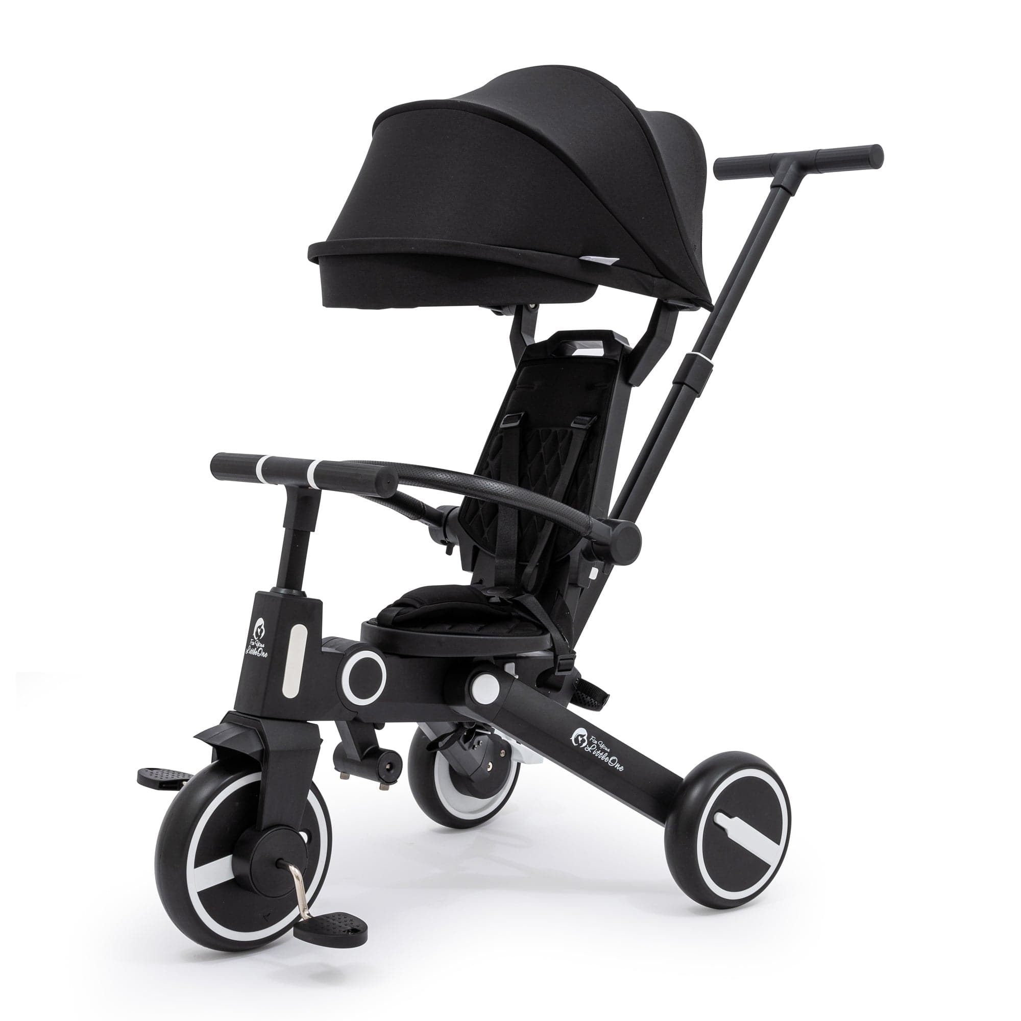 Foryourlittleone Xplor Plus Foldable Trike - Jet Black - For Your Little One
