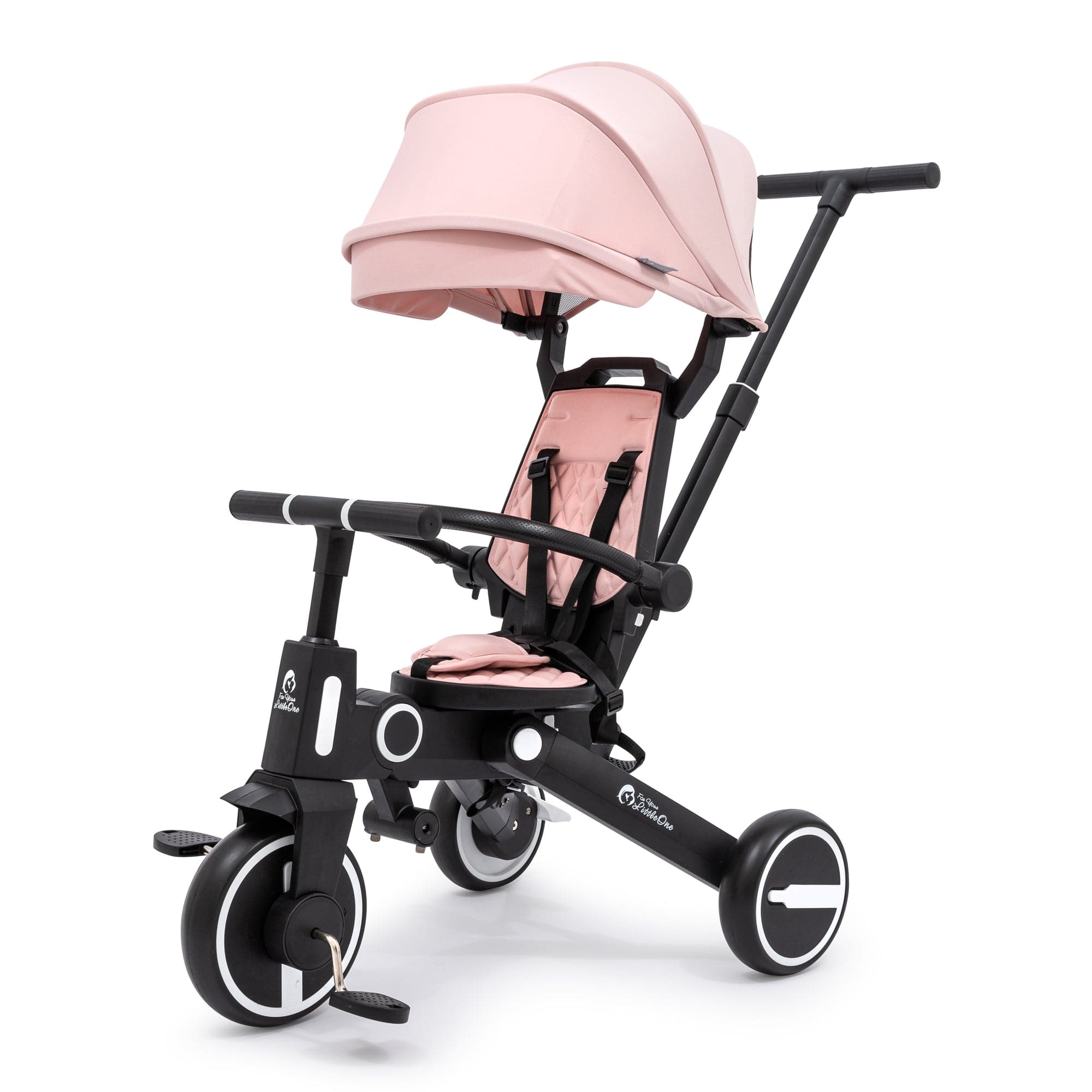 Foryourlittleone Xplor Plus Foldable Trike - Pastel Pink - For Your Little One