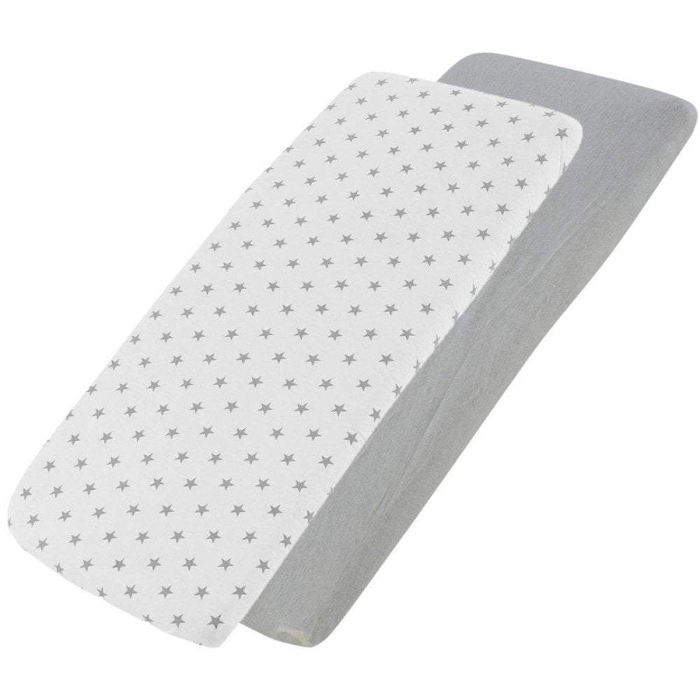 Bedside Crib Jersey Fitted Sheet Compatible With Hauck Face to Me - Pack Of 2 - For Your Little One