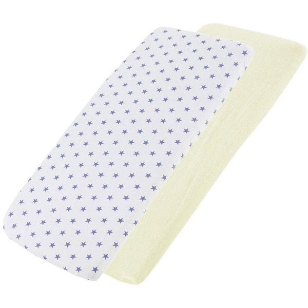 Bedside Crib Jersey Fitted Sheet Compatible With Jane Babyside 55x90cm - Pack Of 4 - For Your Little One