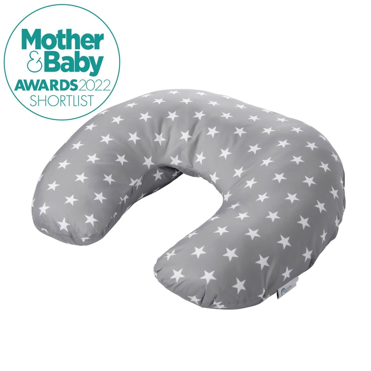 Breast Feeding Maternity Nursing Pillow - Grey with Stars - For Your Little One