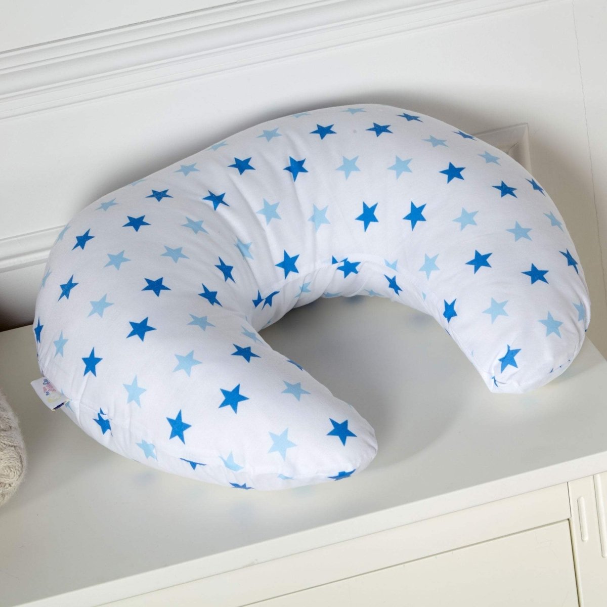 Breast Feeding Maternity Nursing Pillow - Little Star Blue - For Your Little One