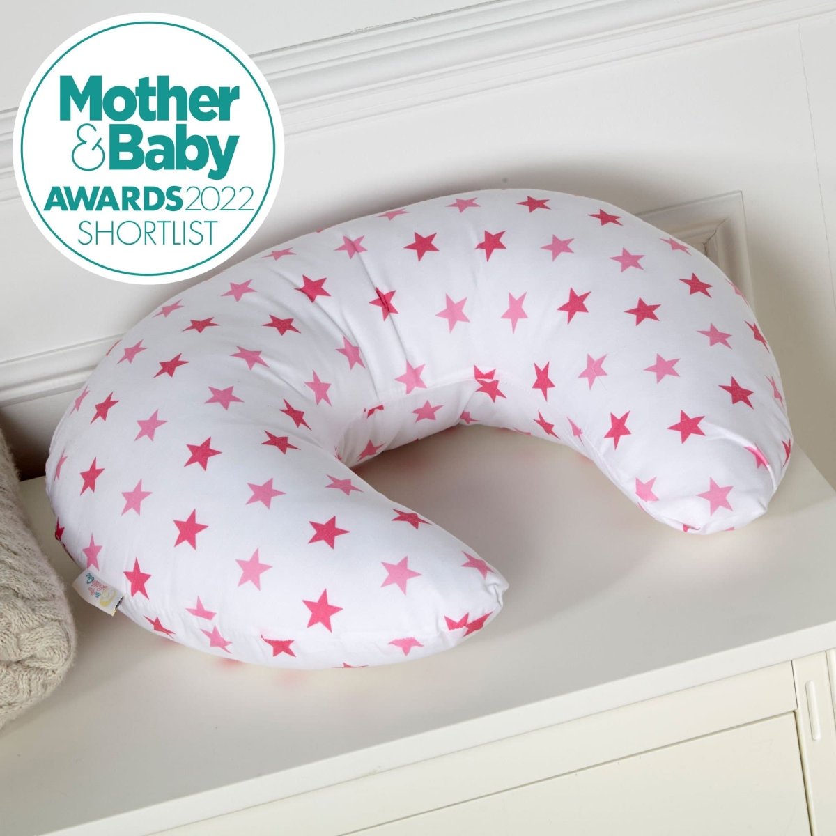 Breast Feeding Maternity Nursing Pillow - Little Star Pink - For Your Little One