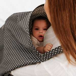 Breastfeed Apron - White Stars - For Your Little One