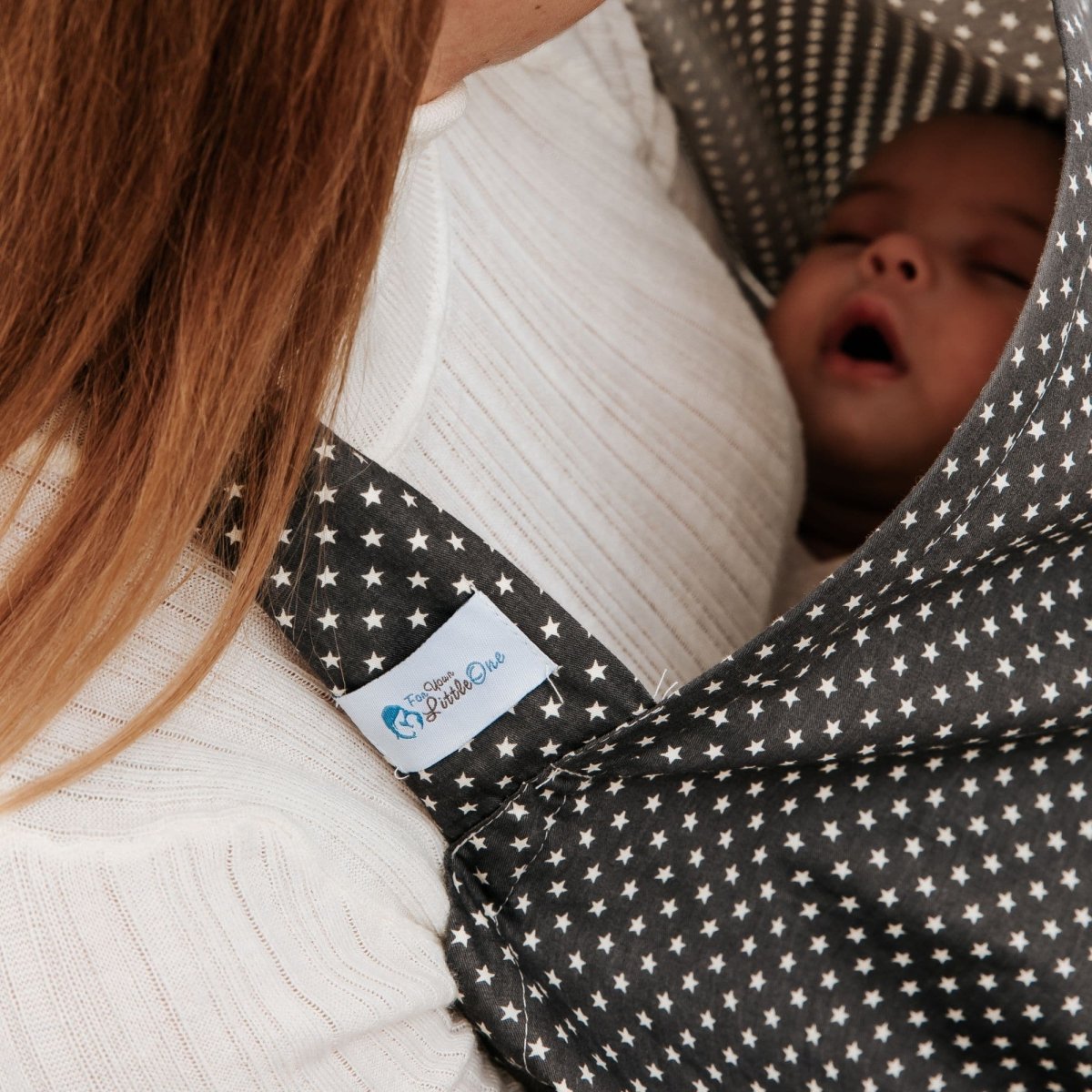 Breastfeed Apron - White Stars - For Your Little One