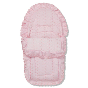 Broderie Anglaise Car Seat Footmuff / Cosy Toes Compatible with Ickle Bubba - For Your Little One