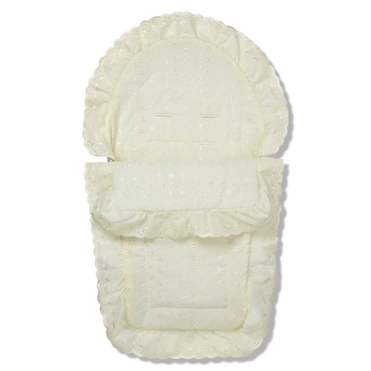 Broderie Anglaise Car Seat Footmuff / Cosy Toes Compatible with Obaby - For Your Little One
