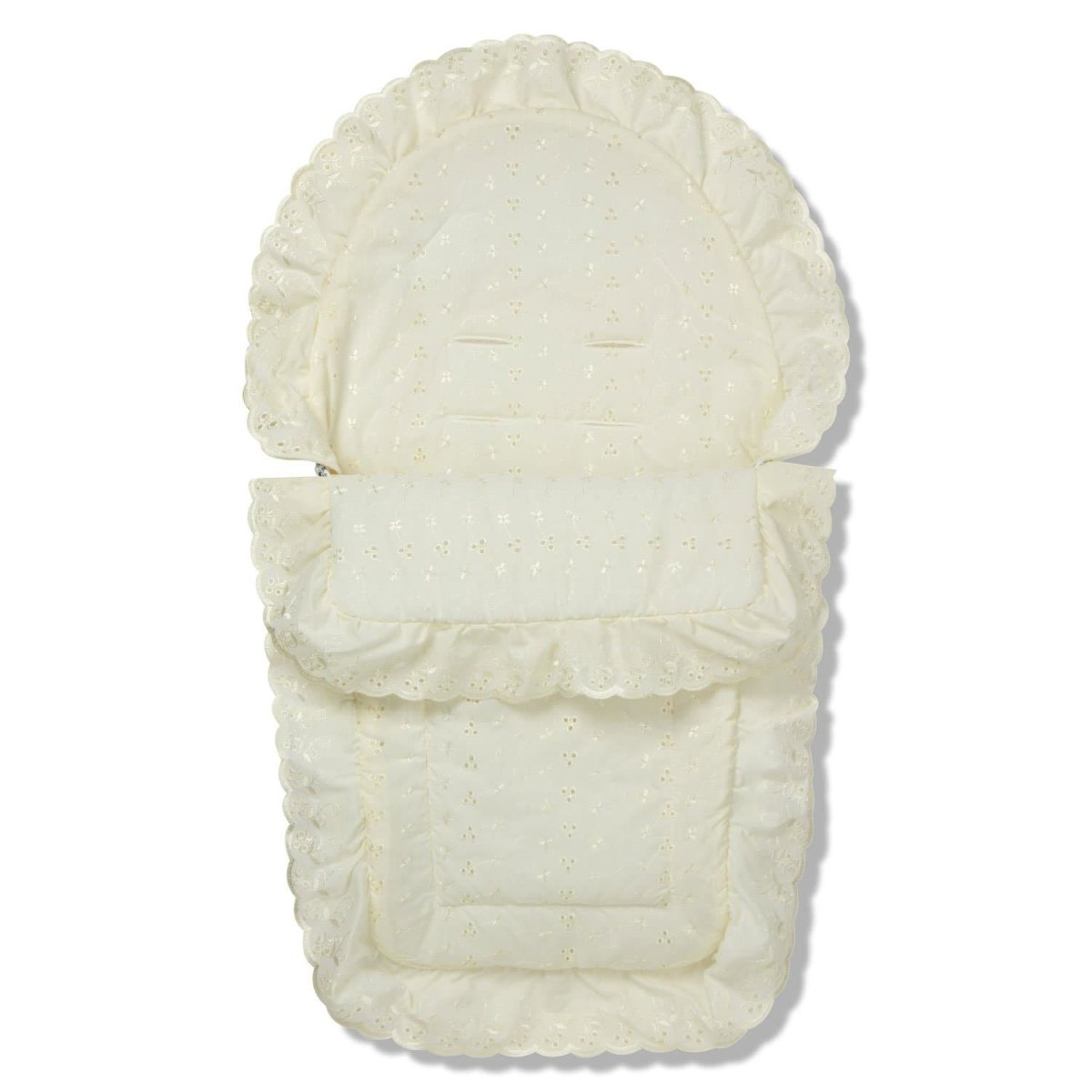 Broderie Anglaise Car Seat Footmuff / Cosy Toes Compatible with Tutti Bambini - For Your Little One