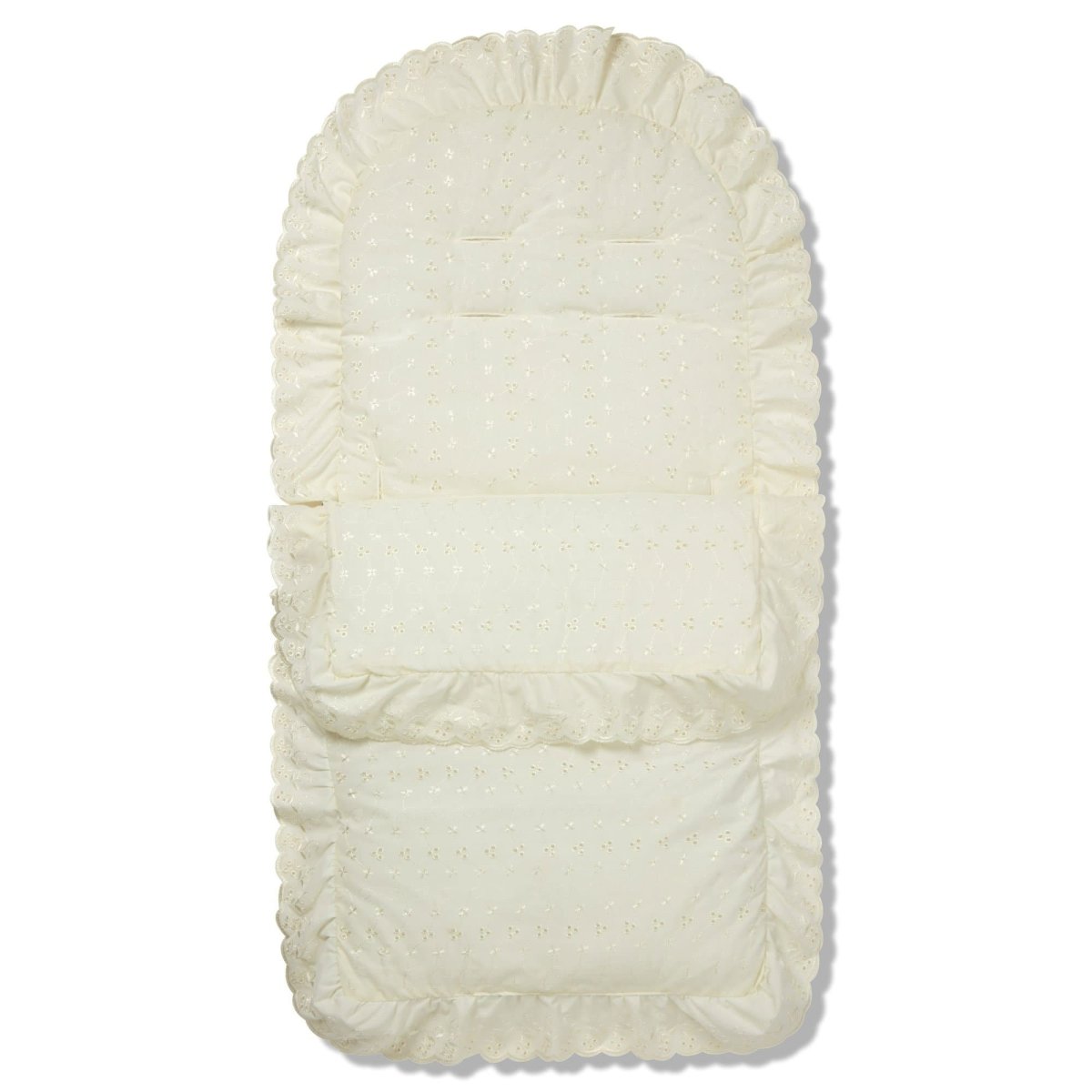 Broderie Anglaise Footmuff / Cosy Toes Compatible with BabiesRus - For Your Little One