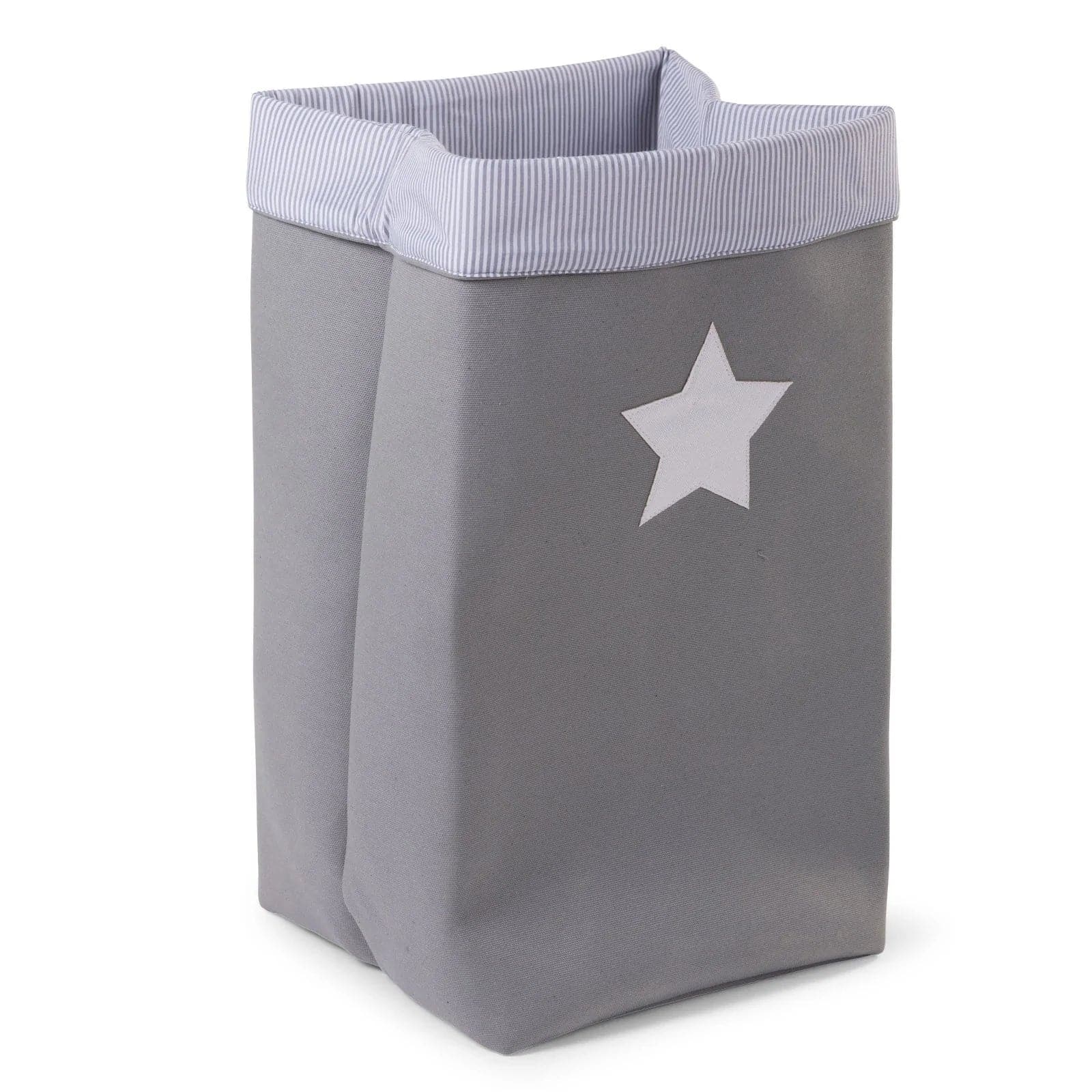 Childhome Canvas Storage Box 32 x 32 x 60 - Grey Stripes -  | For Your Little One