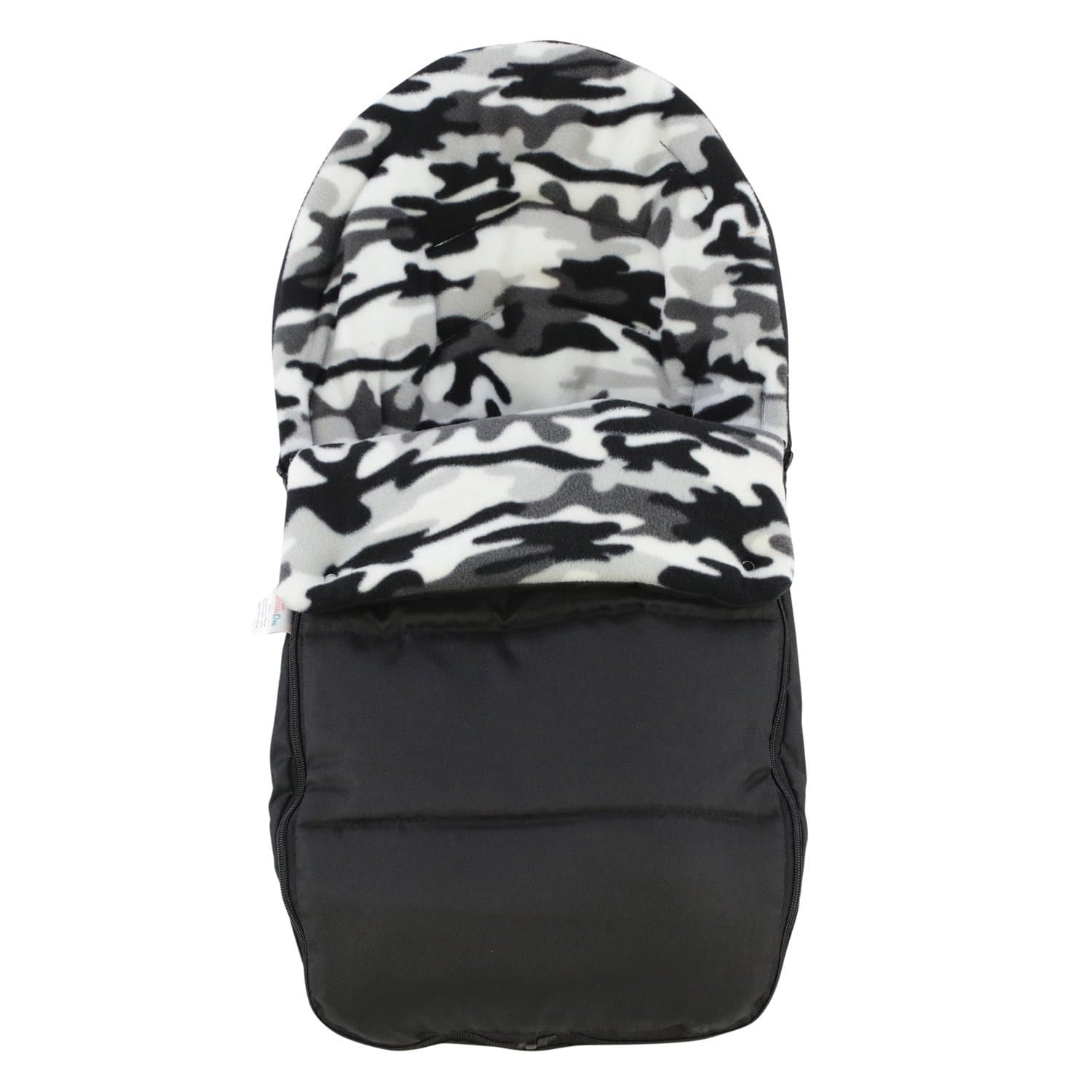 Fleece Car Seat Footmuff / Cosy Toes Compatible with Cybex - Grey Camouflage / Fits All Models | For Your Little One
