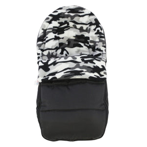 Fleece Car Seat Footmuff / Cosy Toes Compatible with Doona Grey Camouflage Fits All Models 