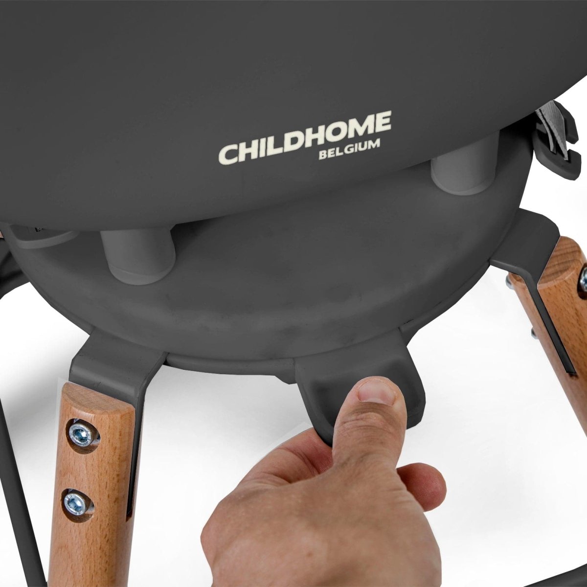 Childhome Evolu One.80° Highchair - Natural / Anthracite - For Your Little One