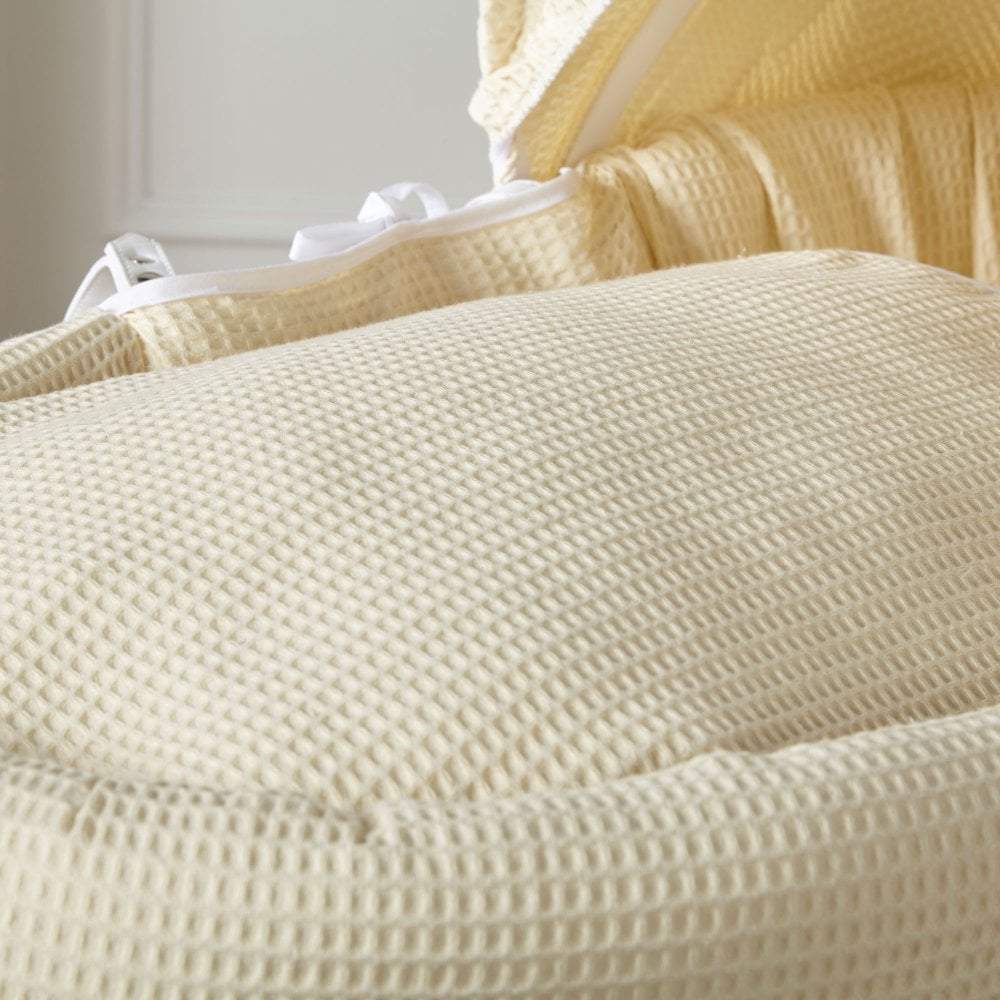 Cream Waffle Moses Basket Bedding Set -  | For Your Little One