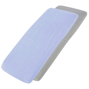 Crib Jersey Fitted Sheets 100% Cotton 40x90cm - Pack Of 2 - Fits All Models - For Your Little One