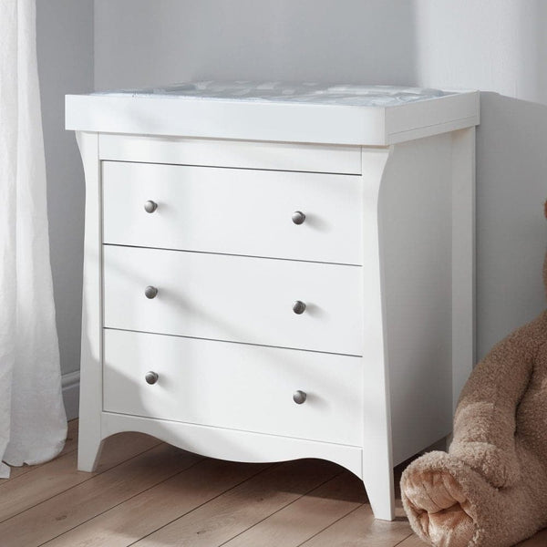 Cuddleco Clara 2 Piece Nursery Furniture Set - White - For Your Little One