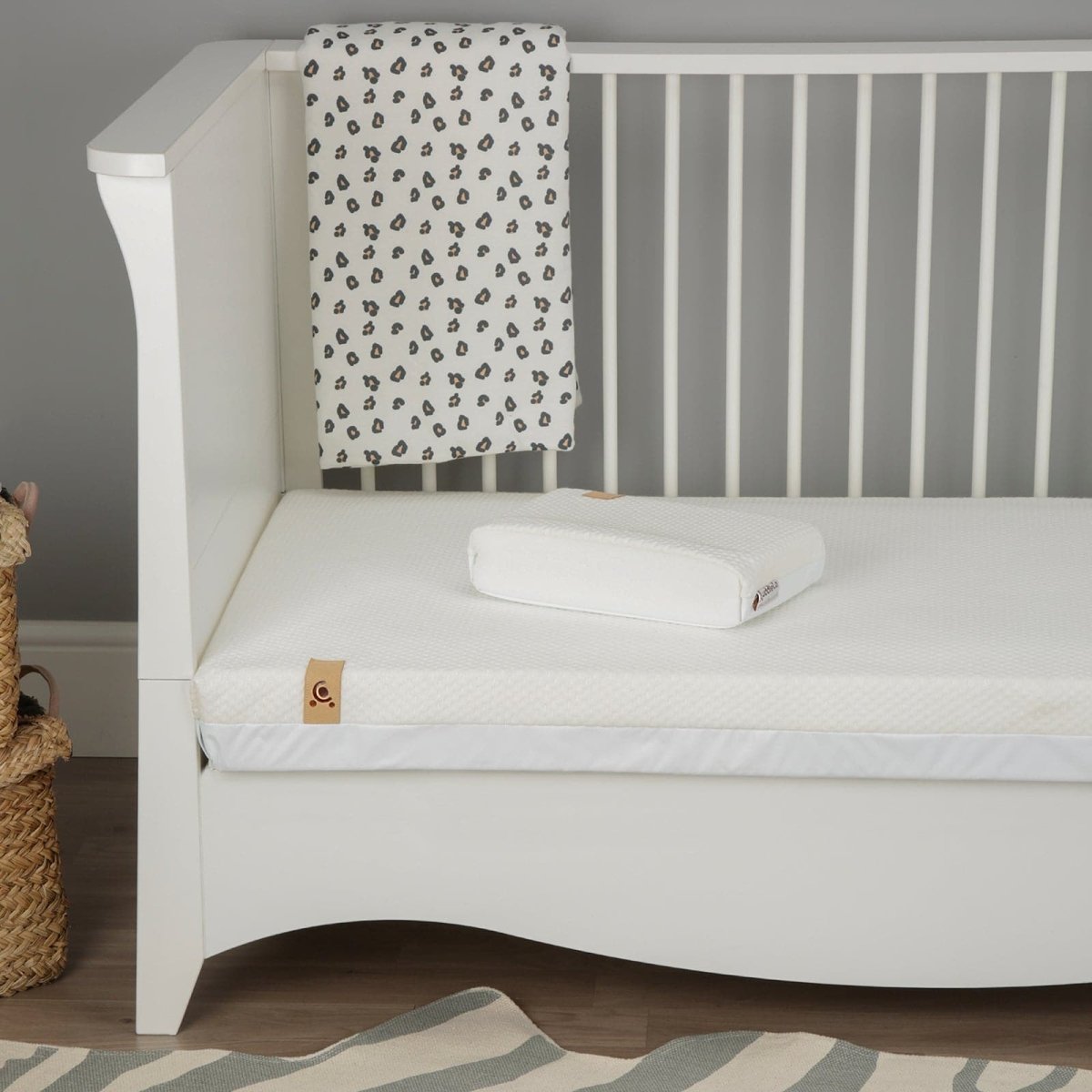 Cuddleco Lullaby Hypo - Allergenic Bamboo Foam Cot Bed Mattress 140 x 70cm - For Your Little One