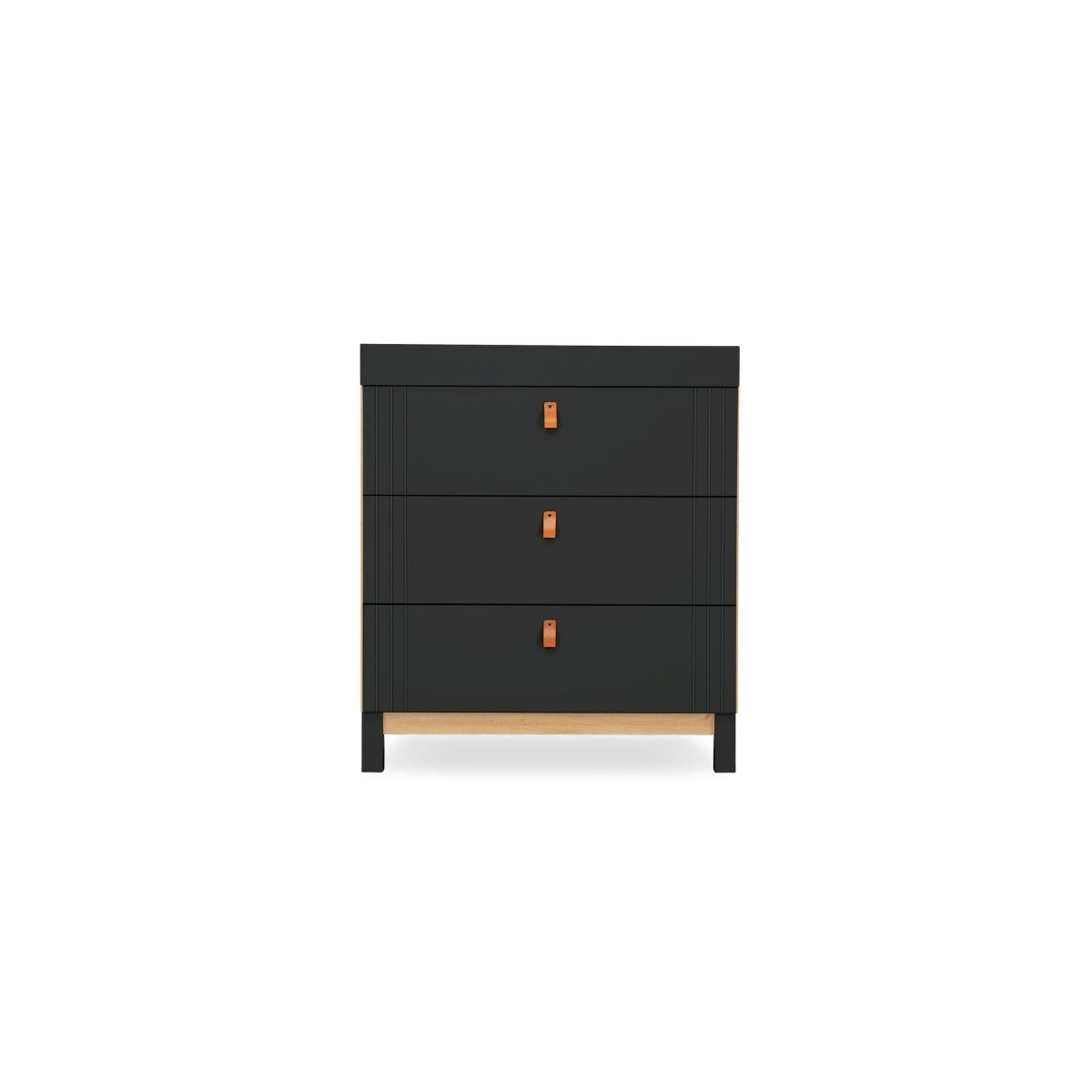 Cuddleco Rafi 2 Piece Nursery Furniture Set - Oak & Black - For Your Little One