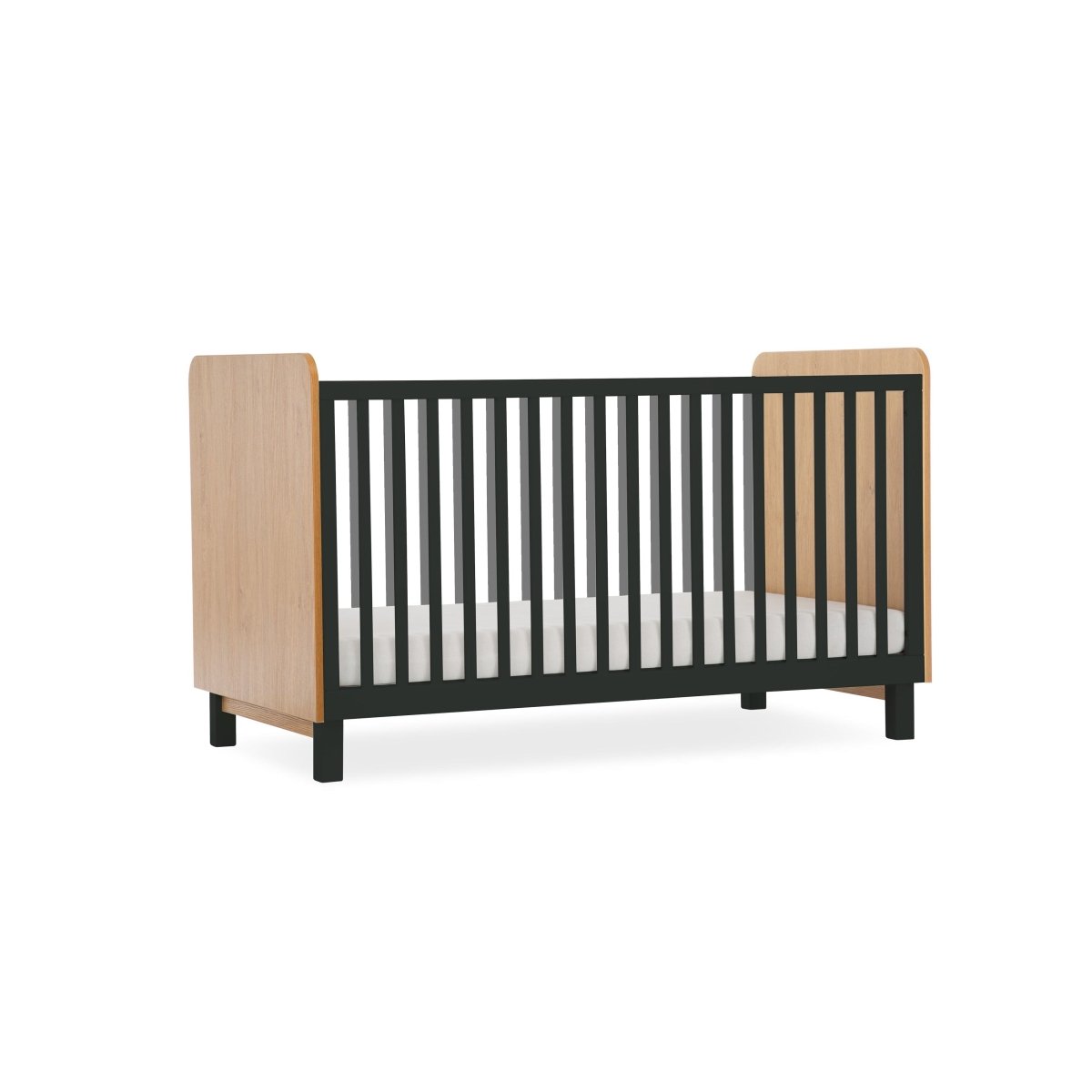 Cuddleco Rafi 2 Piece Nursery Furniture Set - Oak & Black - For Your Little One