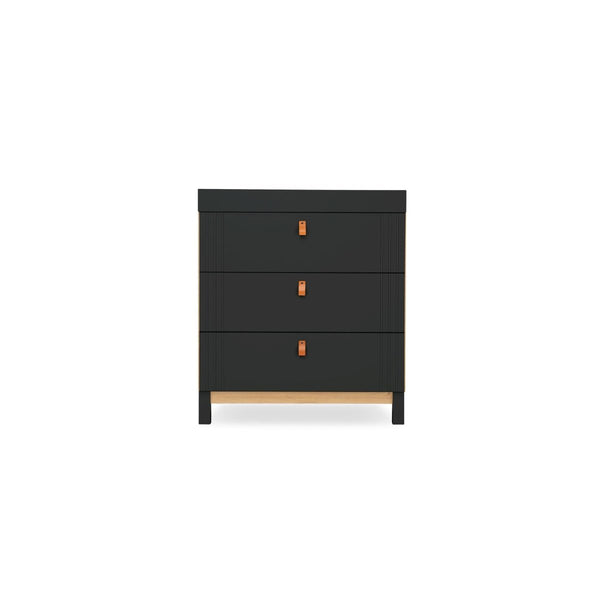 Cuddleco Rafi 3 Piece Nursery Furniture Set - Oak & Black - For Your Little One