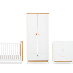 Cuddleco Rafi 3 Piece Nursery Furniture Set - Oak & White - For Your Little One