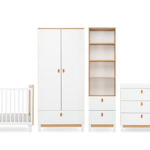 Cuddleco Rafi 4 Piece Nursery Furniture Set - Oak & White - For Your Little One