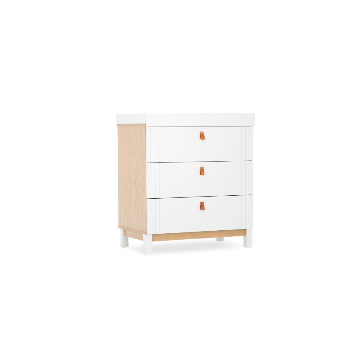 Cuddleco Rafi 4 Piece Nursery Furniture Set - Oak & White - For Your Little One